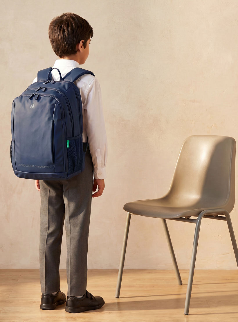 United Colors of Benetton Solid Backpack for Boys 8-13 Years with Adjustable Straps - 18 inches-school-bagsandbackpacks-backpacks-image-3