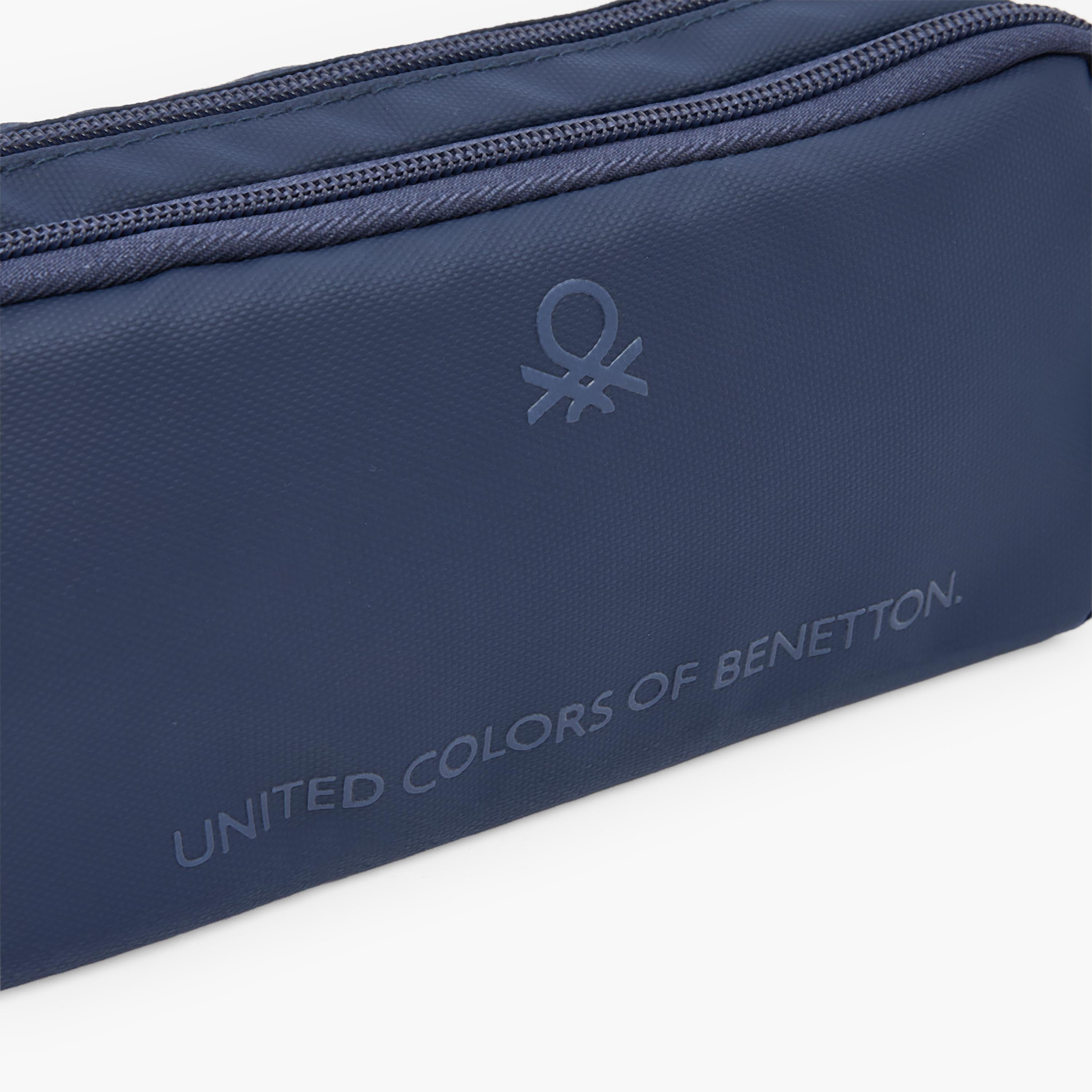 United Colors of Benetton Logo Print Pencil Pouch with 2 Compartments-school-stationery-pencilcases-image-7