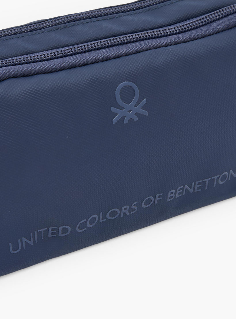 United Colors of Benetton Logo Print Pencil Pouch with 2 Compartments-school-stationery-pencilcases-image-7