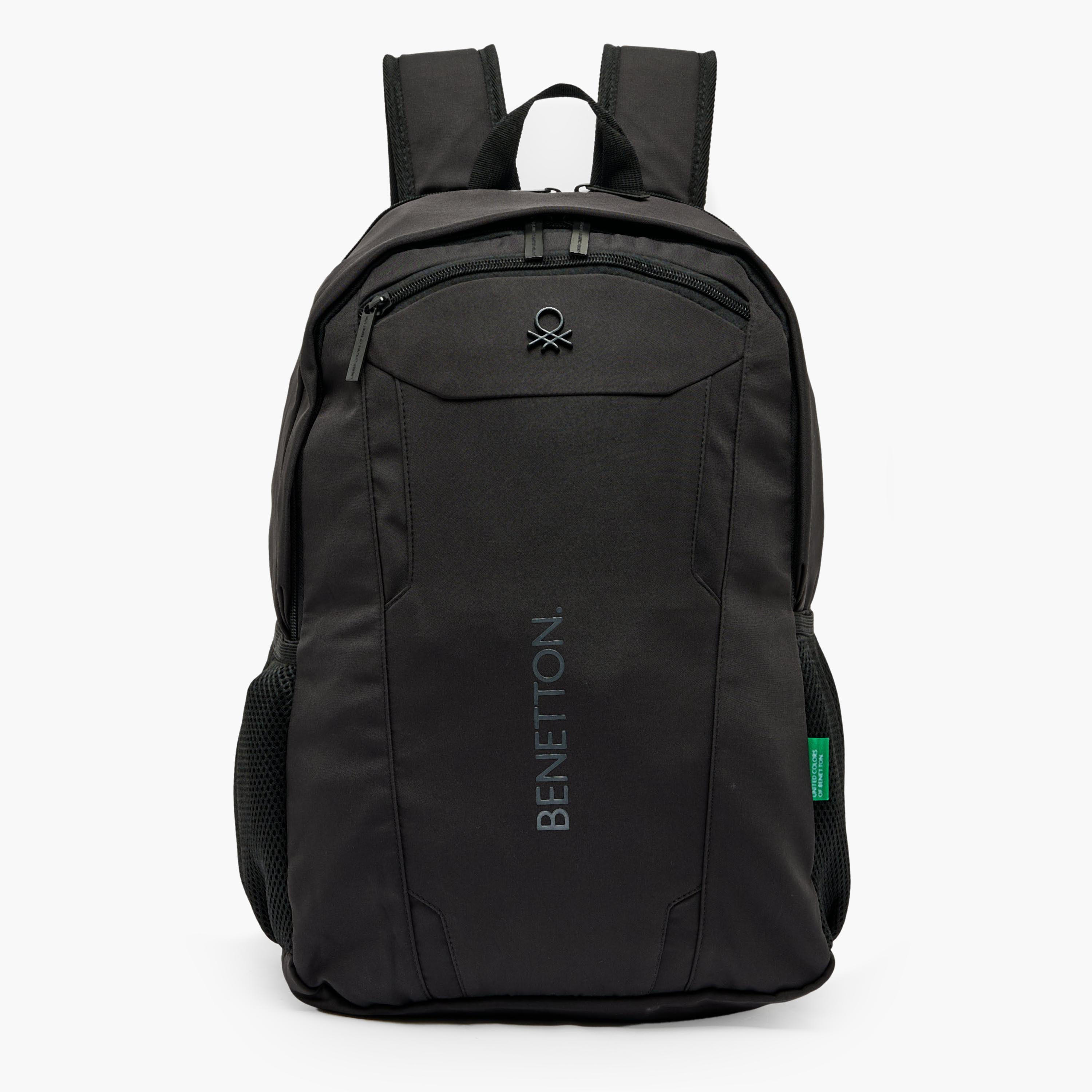 United Colors of Benetton Logo Print Backpack for Boys 8-13 Years with Adjustable Straps - 18 inches-school-bagsandbackpacks-backpacks-image-1