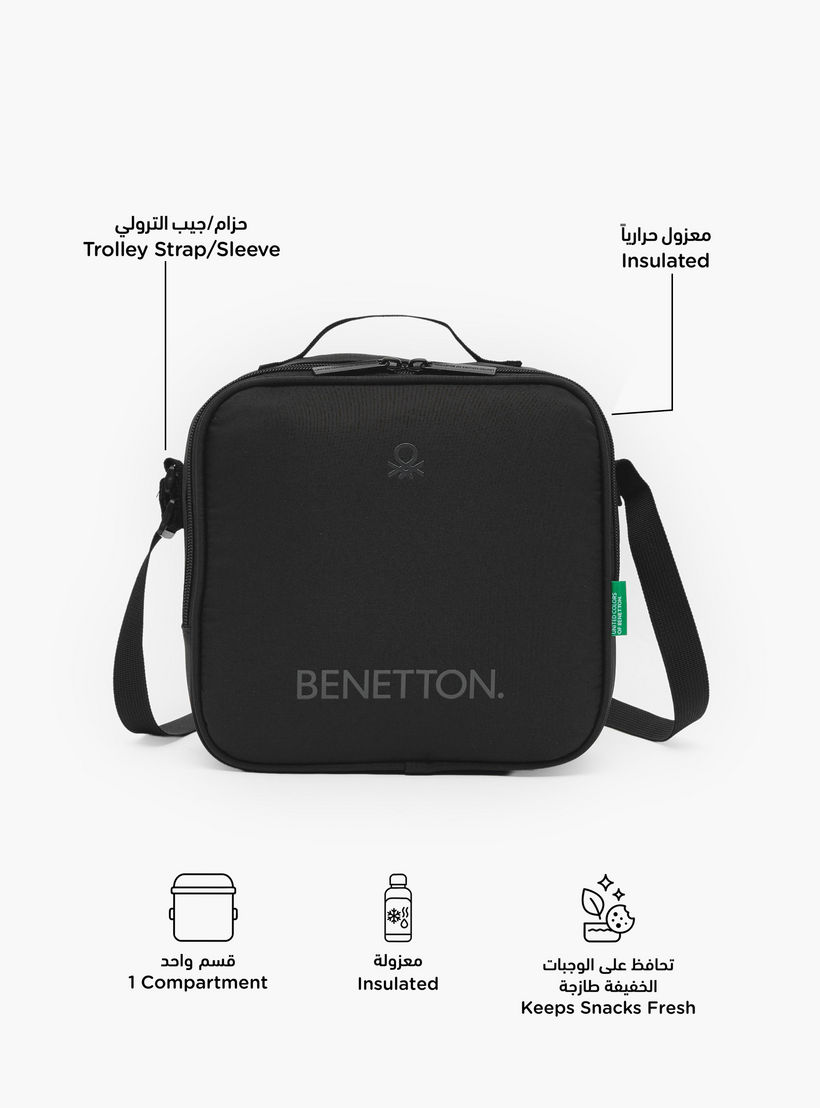United Colors of Benetton Logo Print Lunch Bag for Boys 8-13 Years with Insulation-school-lunchessentials-lunchbags-image-2