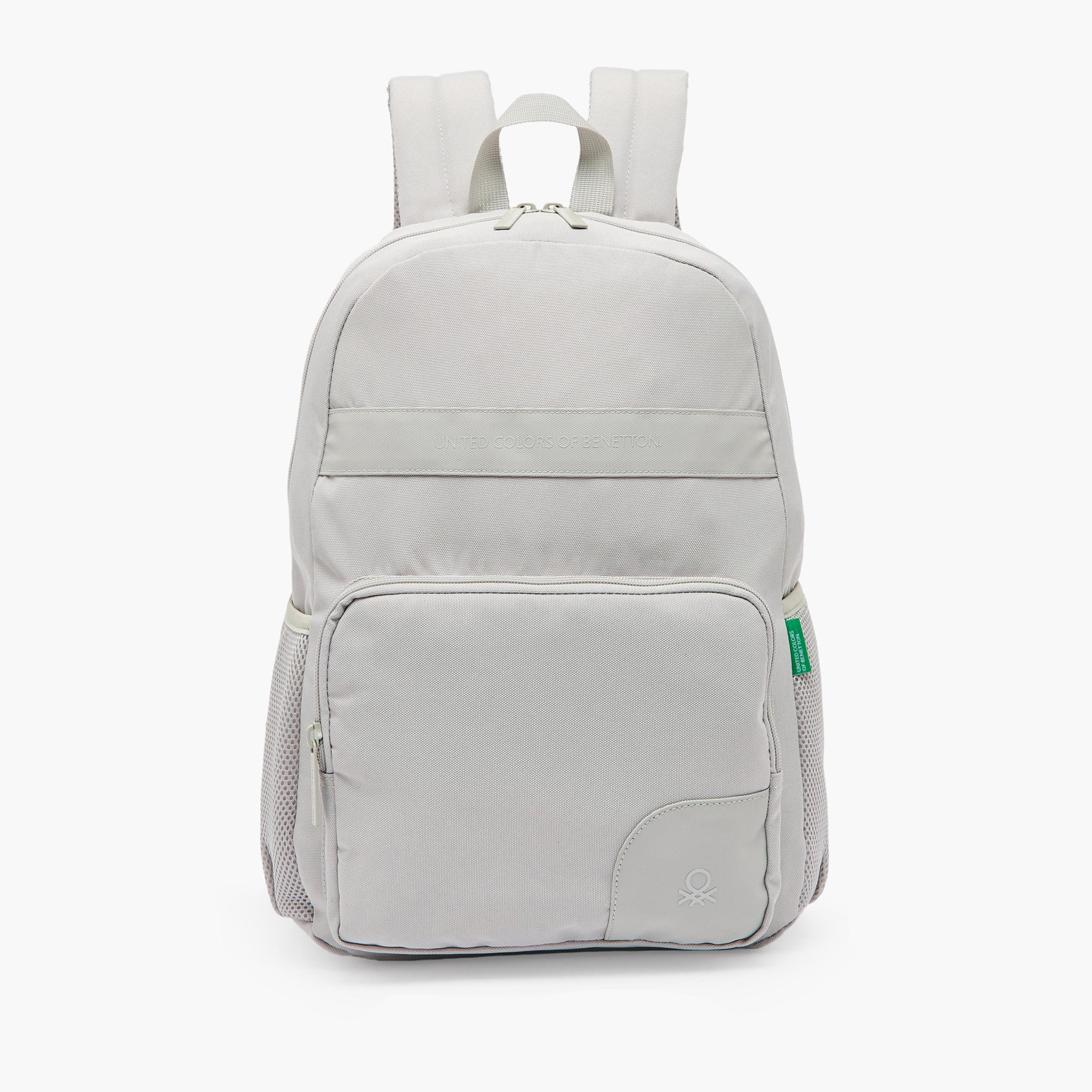 United Colors of Benetton Logo Print Backpack for Boys 8-13 Years with Padded Straps - 17 inch-school-bagsandbackpacks-backpacks-image-1