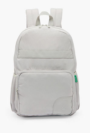 United Colors of Benetton Logo Print Backpack for Boys 8-13 Years with Padded Straps - 17 inch-school-image-1