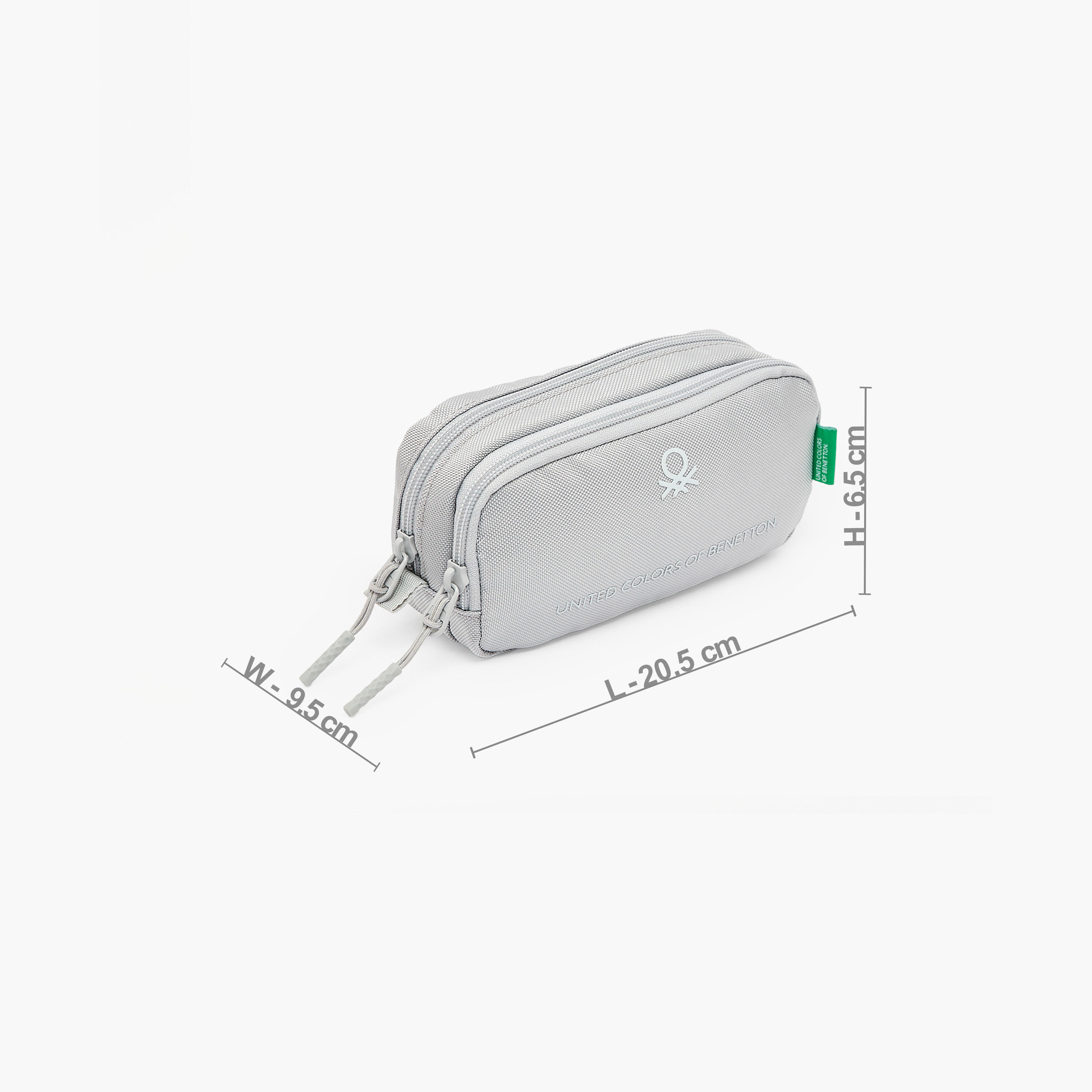 United Colors of Benetton Logo Print Pencil Pouch with 2 Compartments-school-stationery-pencilcases-image-3