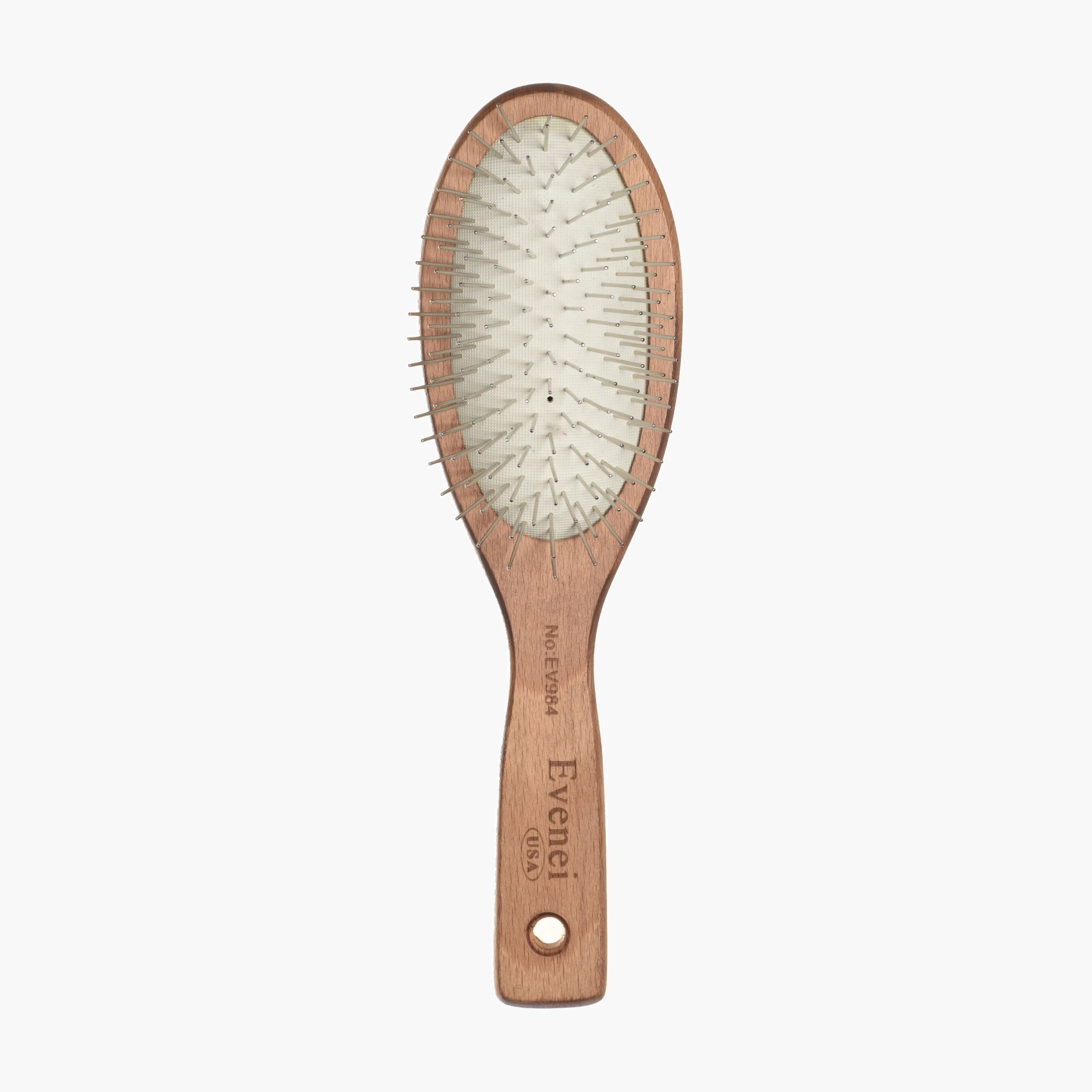 Evenei  Wooden Handle Pin Brush-beautyandpersonalcare-hair-stylingtools-hairbrushesandcombs-image-2