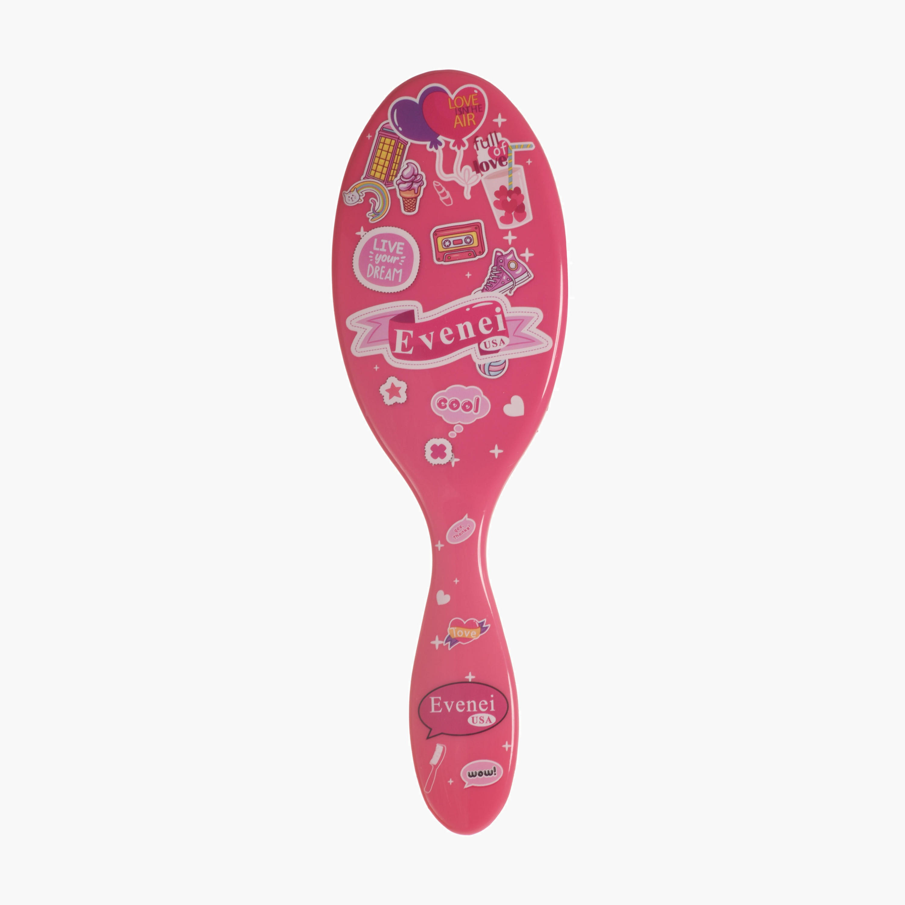 Evenei  Printed Detangling Hair Brush-beautyandpersonalcare-hair-stylingtools-hairbrushesandcombs-image-1