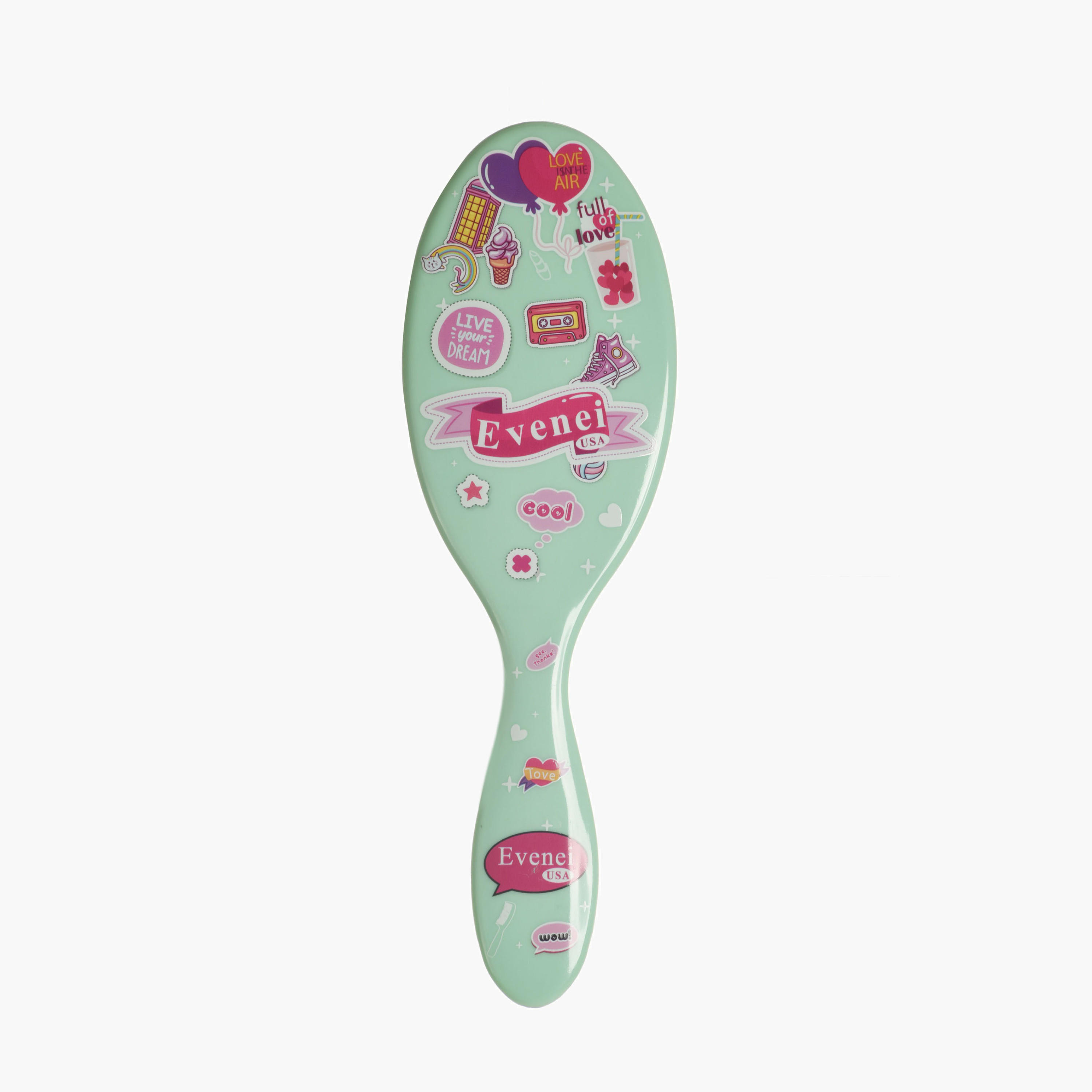 Evenei  Printed Detangling Hair Brush-beautyandpersonalcare-hair-stylingtools-hairbrushesandcombs-image-4