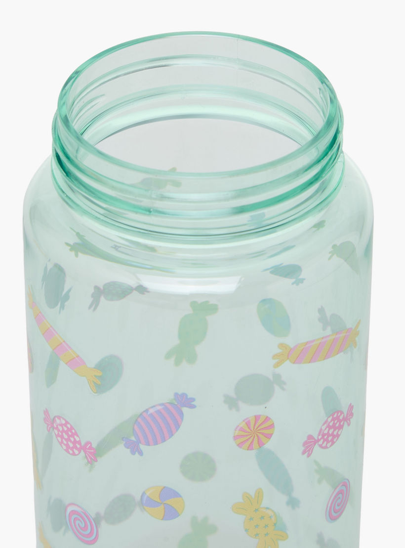 Candy Print Water Bottle with Flip Spout and Handle - 750 ml-school-waterbottles-image-7