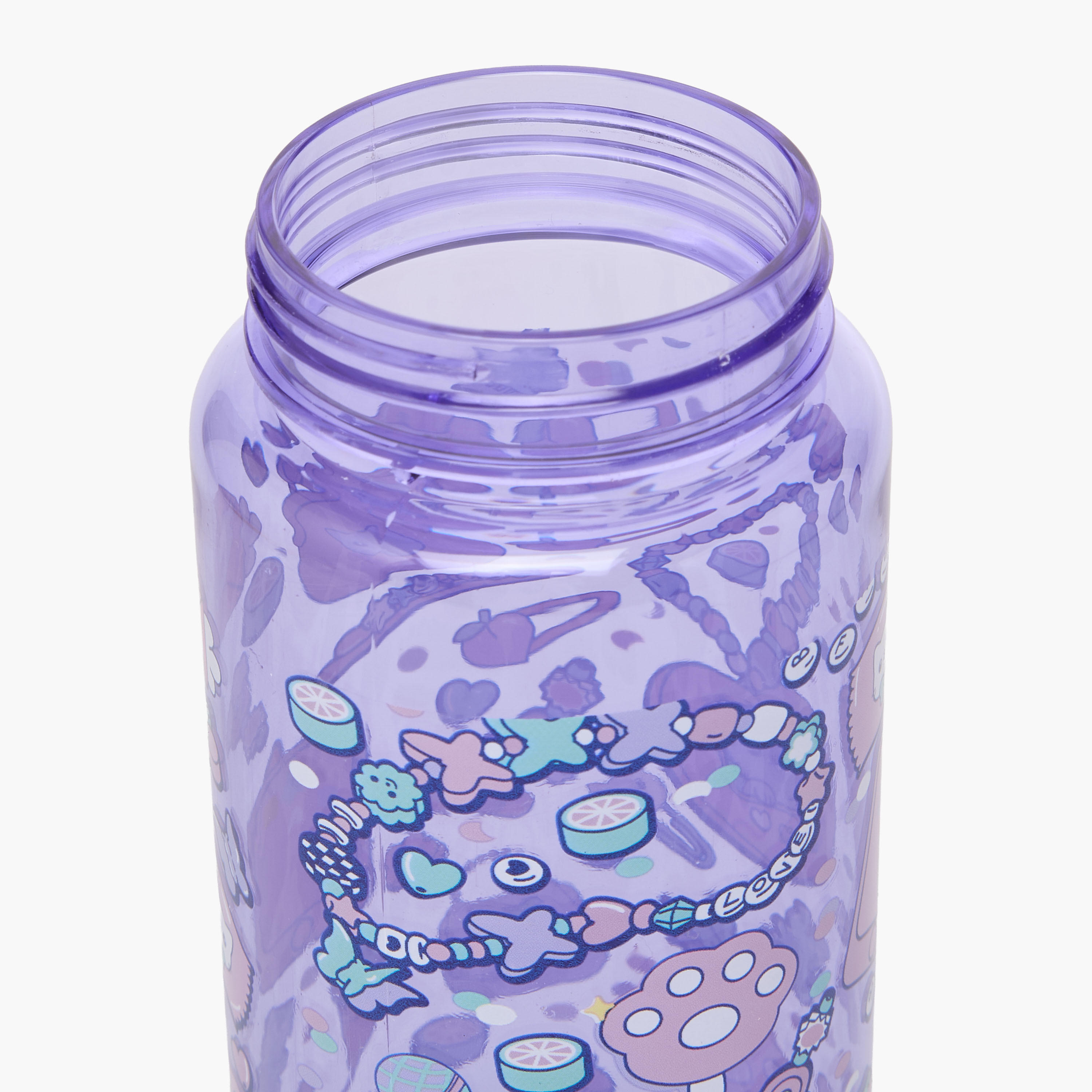 Cat Print Water Bottle with Flip Spout and Handle - 750 ml-school-waterbottles-image-6