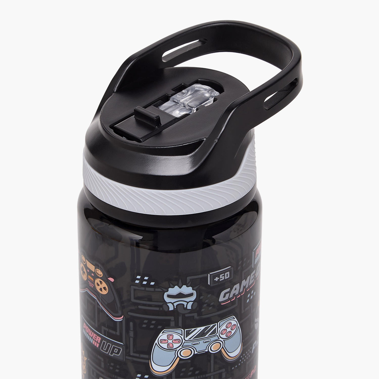 Game Print Water Bottle with Flip Spout and Handle - 750 ml-school-waterbottles-image-4