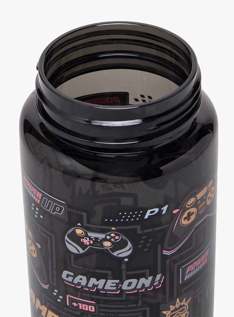 Game Print Water Bottle with Flip Spout and Handle - 750 ml-school-waterbottles-image-6