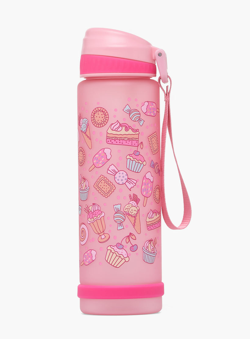قارورة مياه بفوهة قابلة للطي وحزام مقبض وطبعات من ديزيرت - 750 مل-school-waterbottles-image-1