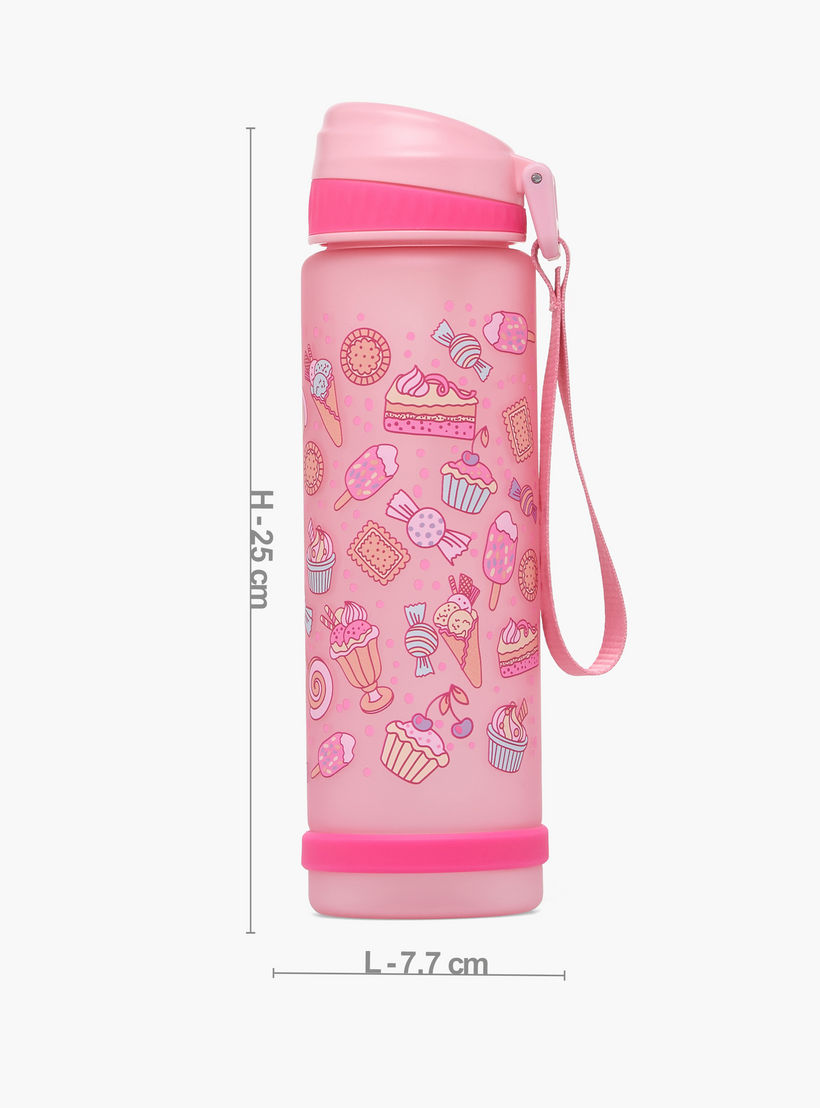 قارورة مياه بفوهة قابلة للطي وحزام مقبض وطبعات من ديزيرت - 750 مل-school-waterbottles-image-3