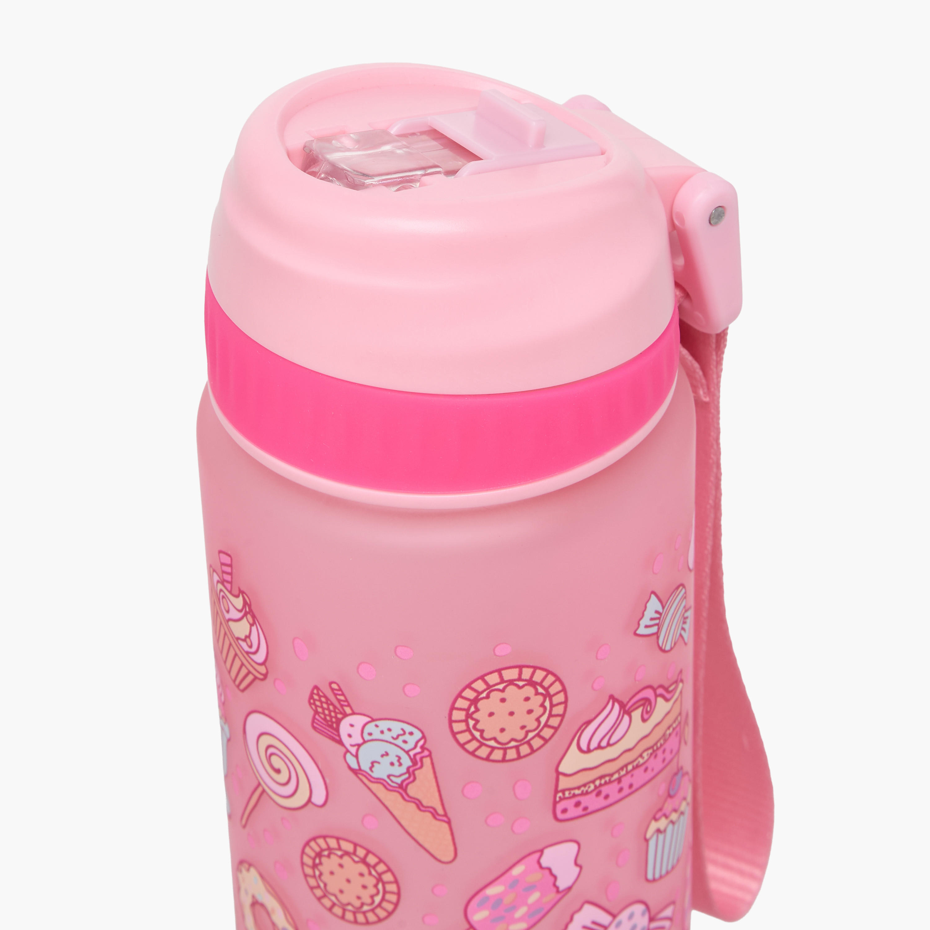 قارورة مياه بفوهة قابلة للطي وحزام مقبض وطبعات من ديزيرت - 750 مل-school-waterbottles-image-4