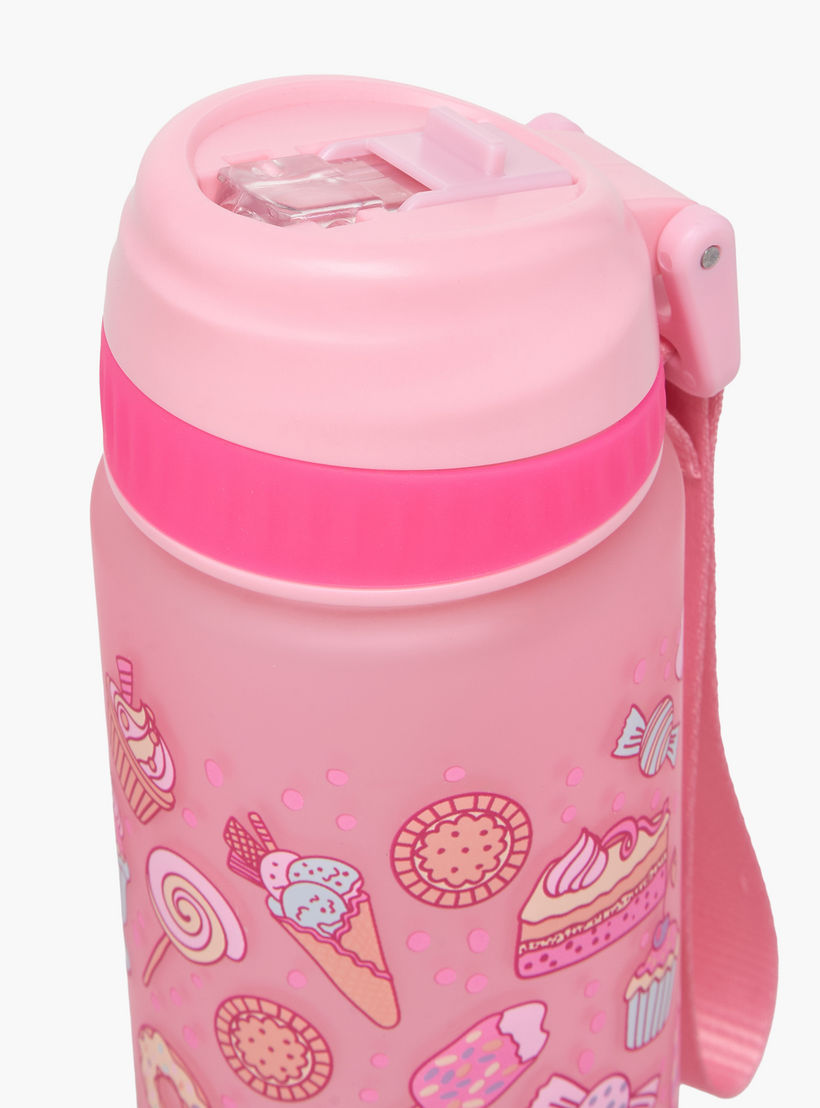 قارورة مياه بفوهة قابلة للطي وحزام مقبض وطبعات من ديزيرت - 750 مل-school-waterbottles-image-4