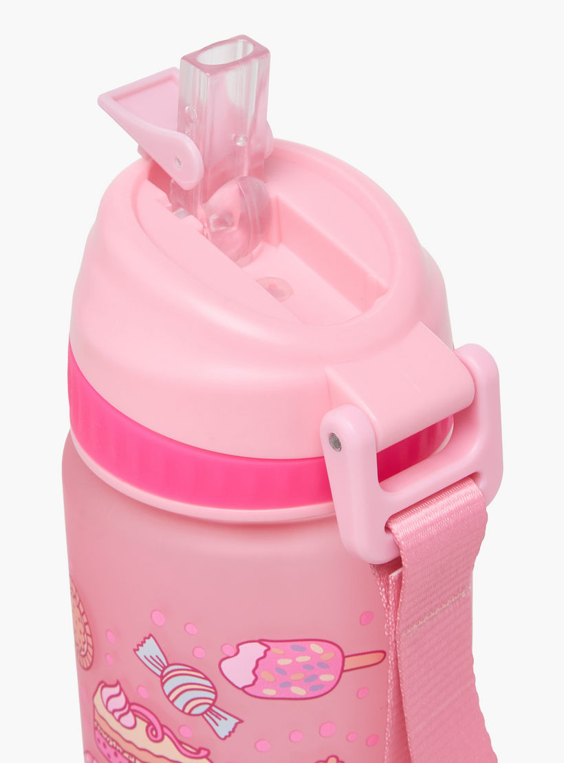 قارورة مياه بفوهة قابلة للطي وحزام مقبض وطبعات من ديزيرت - 750 مل-school-waterbottles-image-6