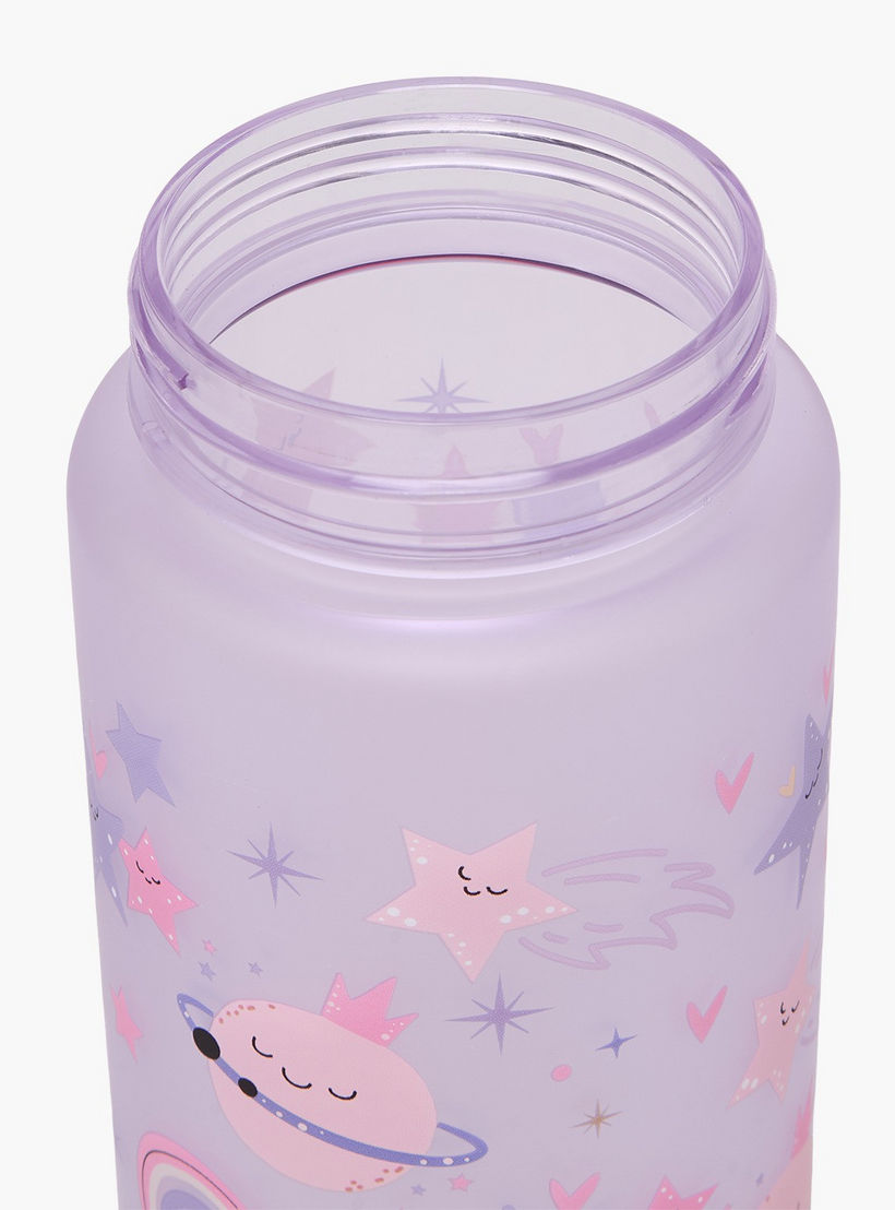 Space Print Water Bottle with Flip Spout and Strap Handle - 750 ml-school-waterbottles-image-6