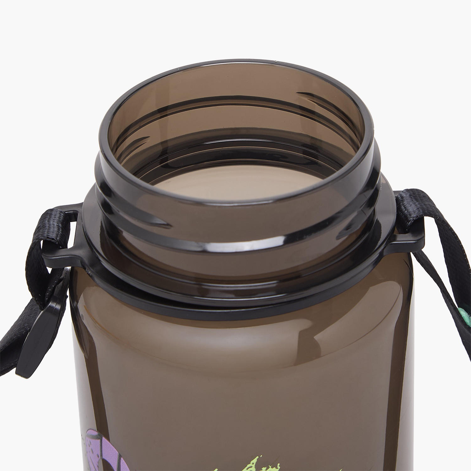 Monster Truck Print Water Bottle with Straw and Flip Lid - 350 ml-school-waterbottles-image-6