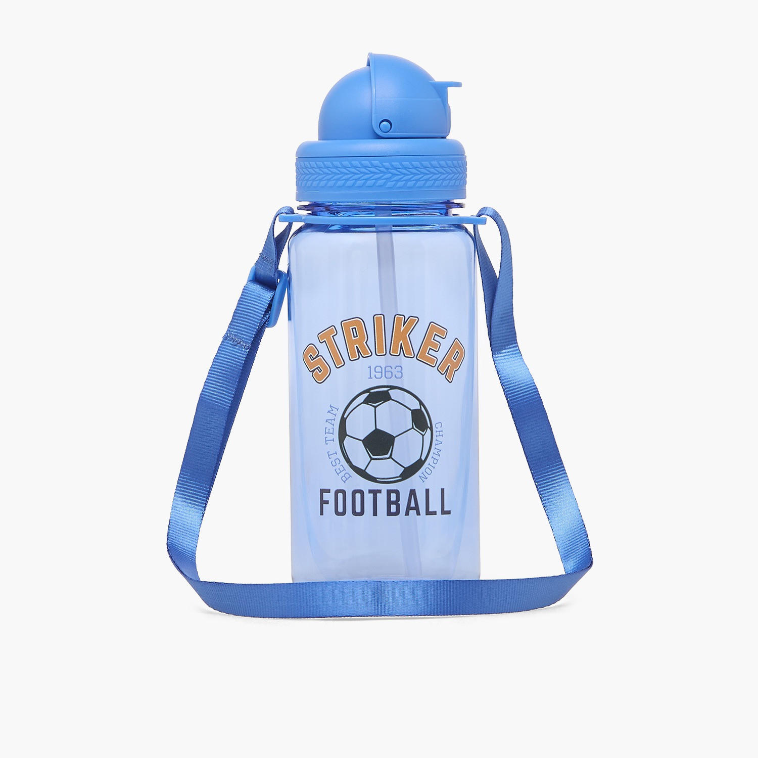 قارورة ماء بطبعة كرة قدم مع غطاء قلّاب - 350 مل-school-waterbottles-image-1