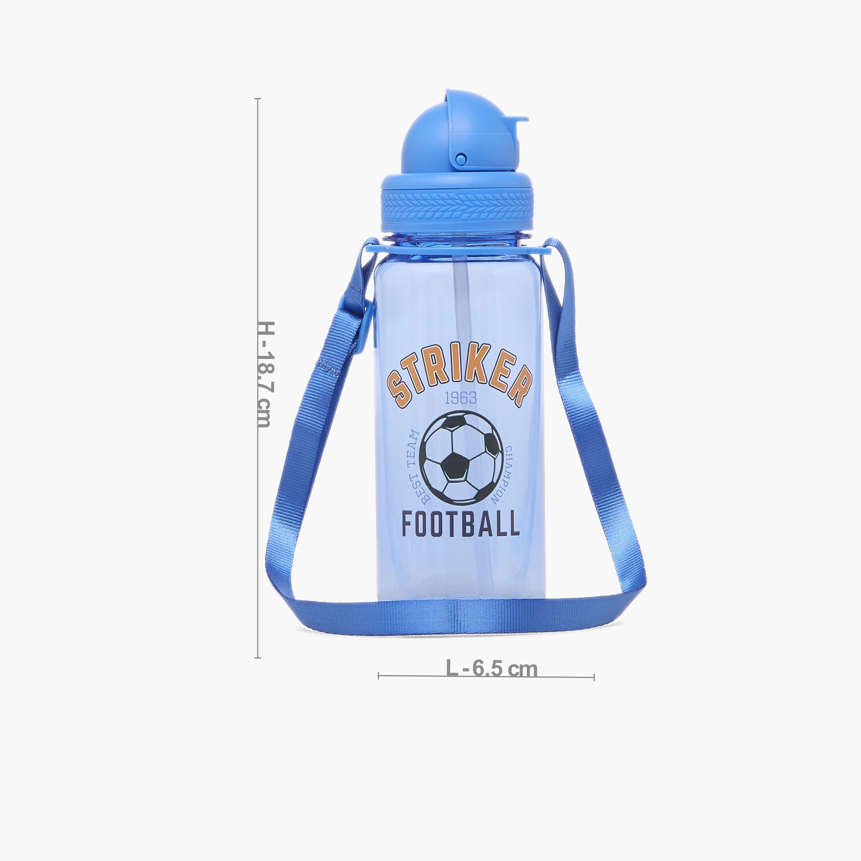 قارورة ماء بطبعة كرة قدم مع غطاء قلّاب - 350 مل-school-waterbottles-image-4