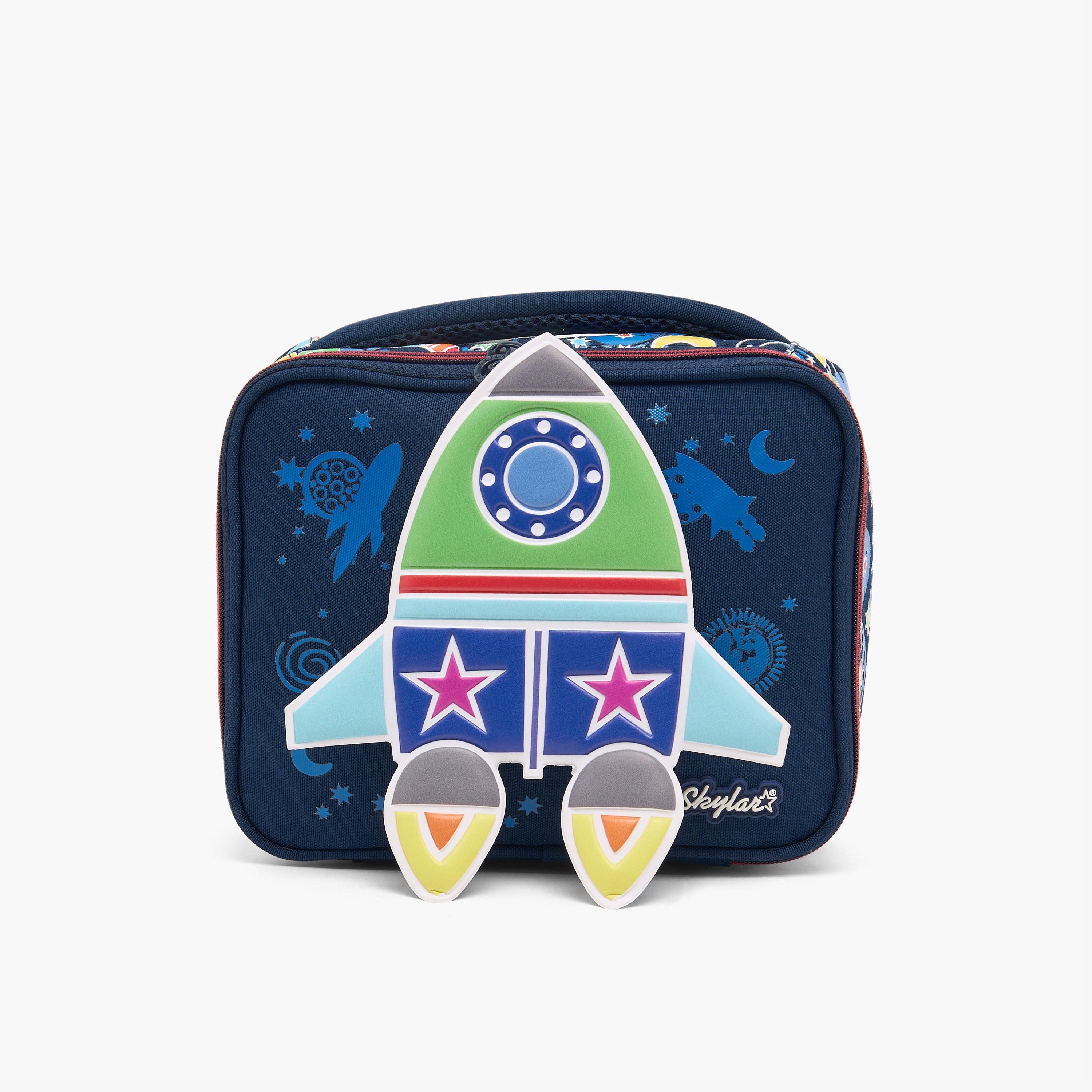 Skylar Space Print Lunch Bag for Boys 2-5 Years with Insulation Design-school-lunchessentials-lunchbags-image-1