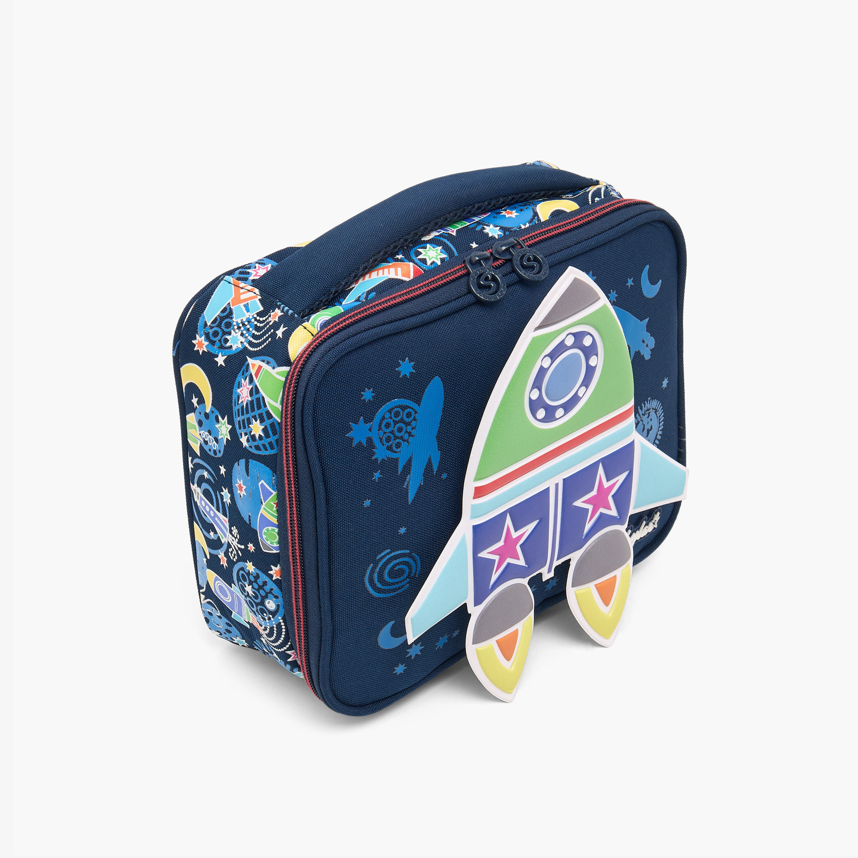 Skylar Space Print Lunch Bag for Boys 2-5 Years with Insulation Design-school-lunchessentials-lunchbags-image-2