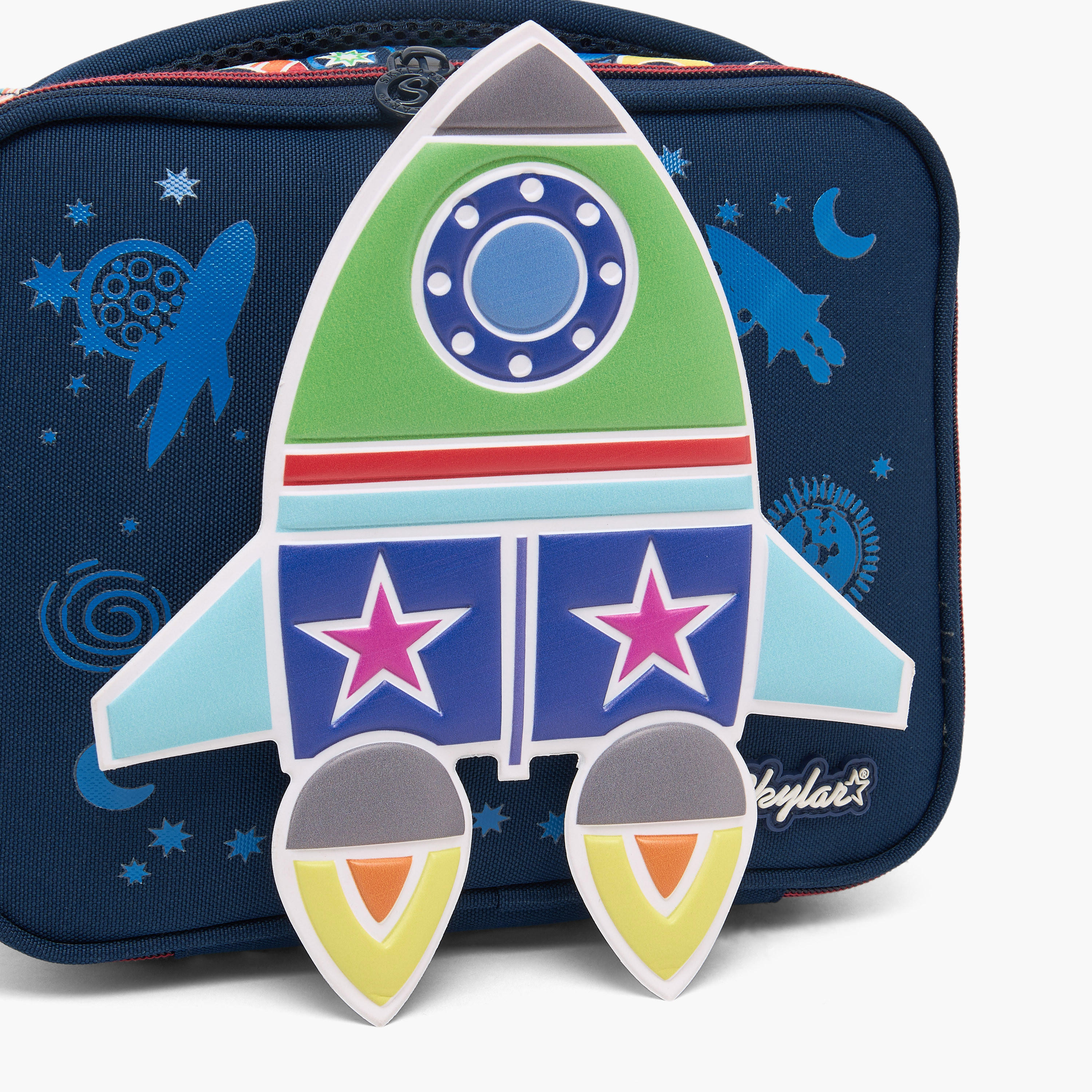 Skylar Space Print Lunch Bag for Boys 2-5 Years with Insulation Design-school-lunchessentials-lunchbags-image-3