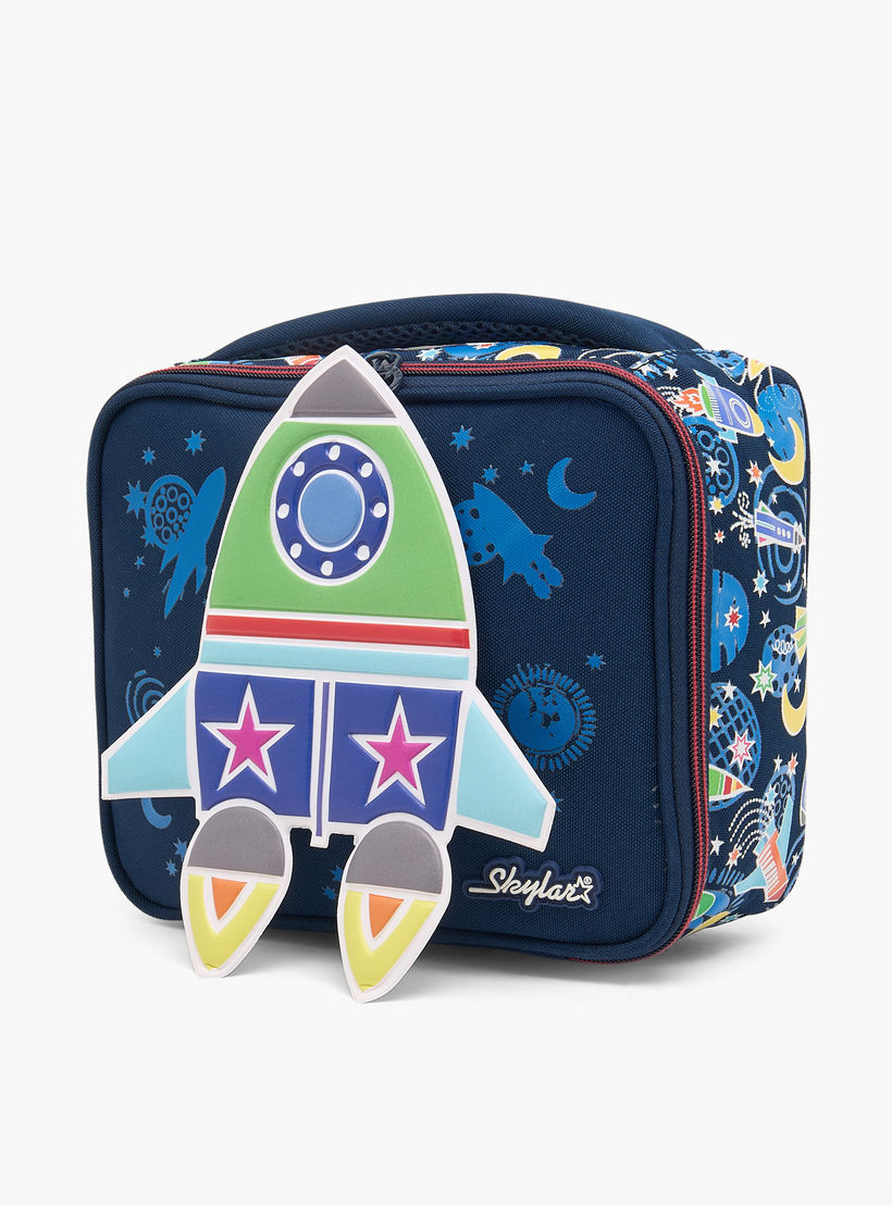 Skylar Space Print Lunch Bag for Boys 2-5 Years with Insulation Design-school-lunchessentials-lunchbags-image-6
