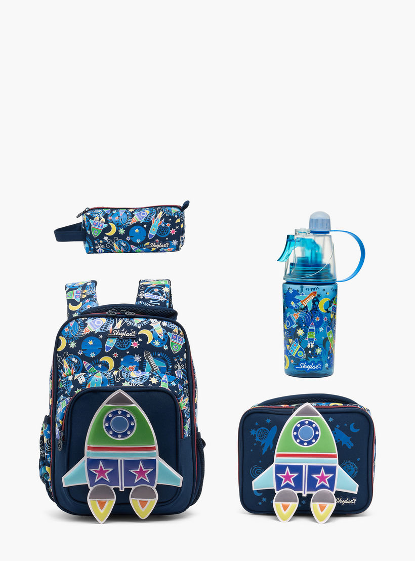 Skylar Space Print Lunch Bag for Boys 2-5 Years with Insulation Design-school-lunchessentials-lunchbags-image-8