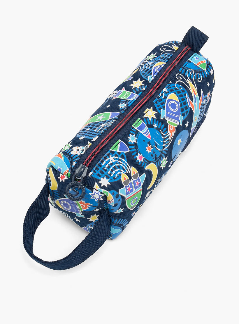 Skylar Space Print Pencil Pouch with Zip Closure-school-stationery-pencilcases-image-2