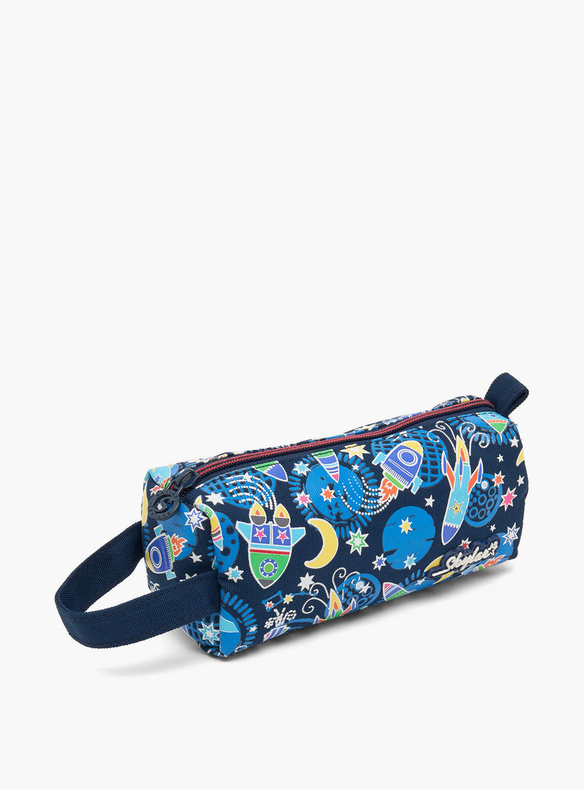 Skylar Space Print Pencil Pouch with Zip Closure-school-stationery-pencilcases-image-3