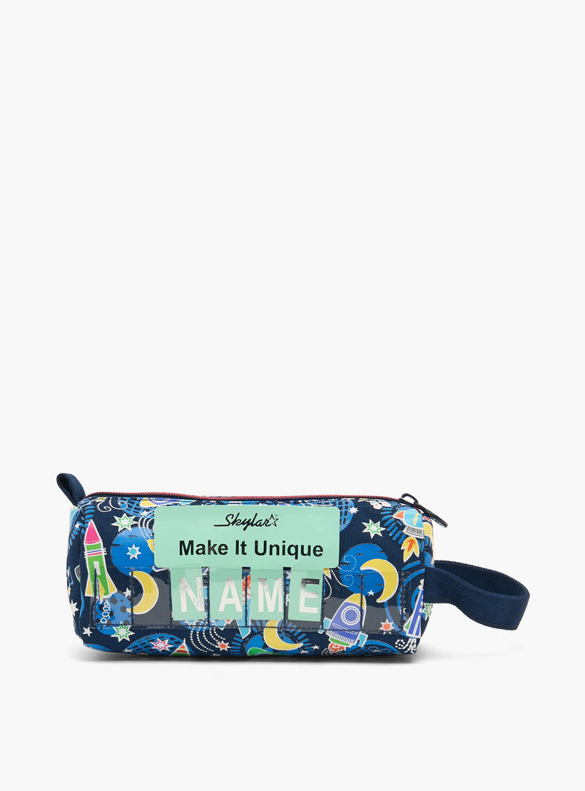 Skylar Space Print Pencil Pouch with Zip Closure-school-stationery-pencilcases-image-4