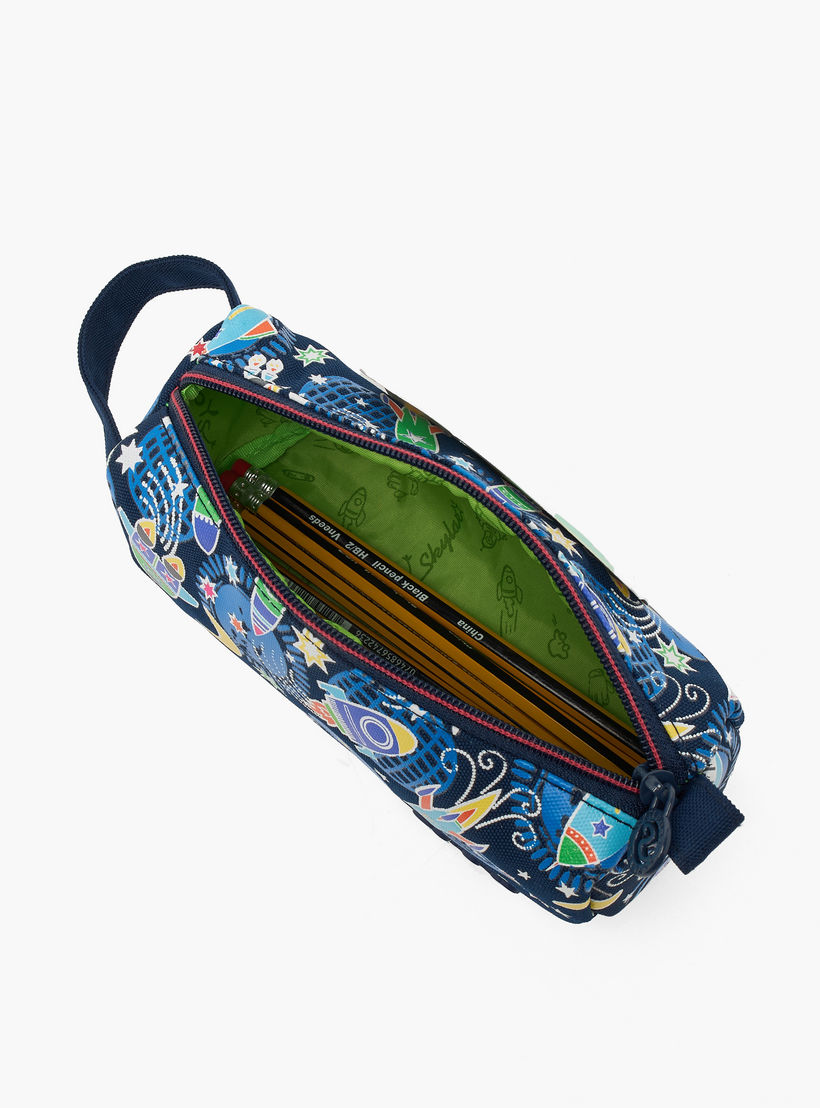 Skylar Space Print Pencil Pouch with Zip Closure-school-stationery-pencilcases-image-8