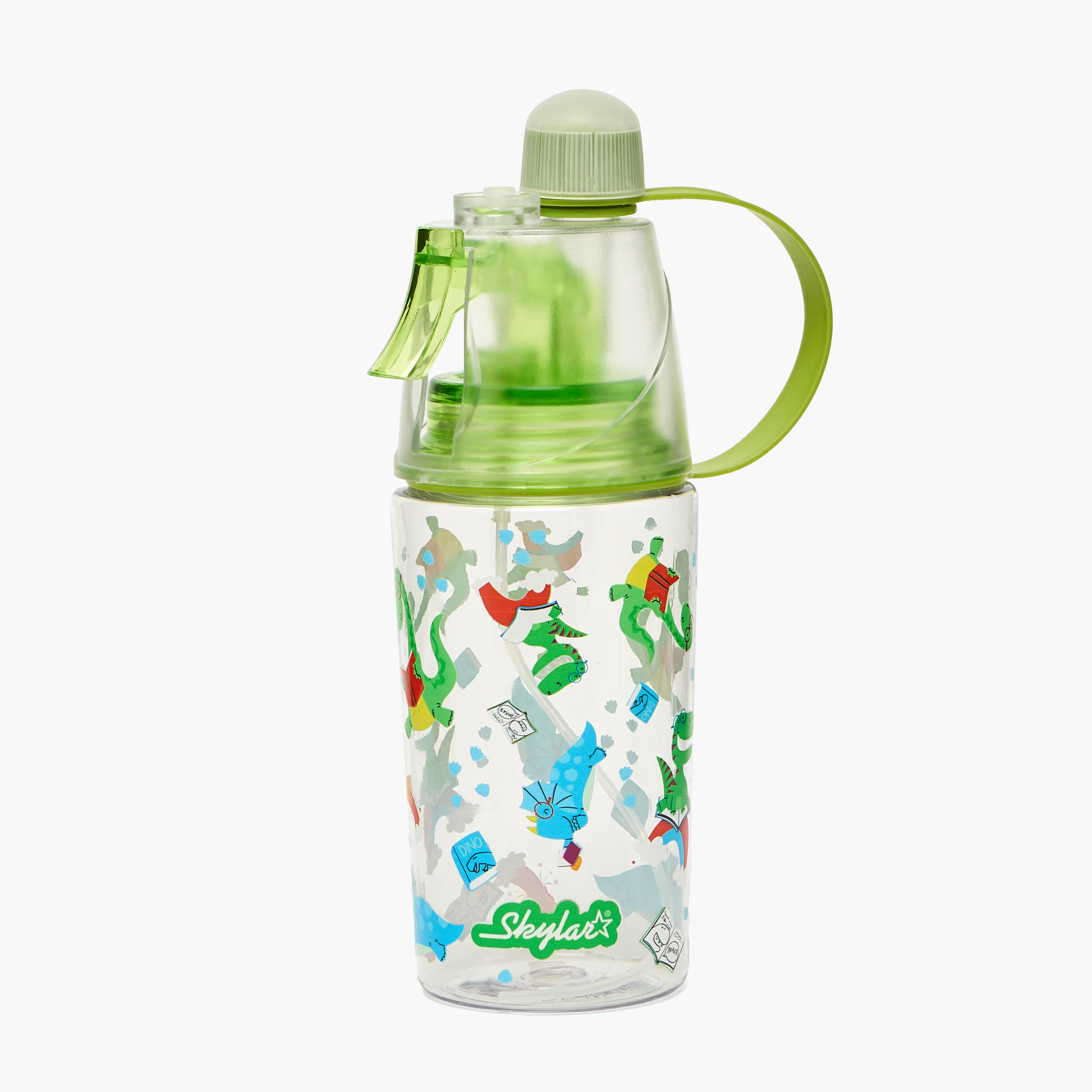 قارورة مياه تريتان بطبعة ديناصور بفوهة شرب وفوهة رش من سكايلر-school-waterbottles-image-1