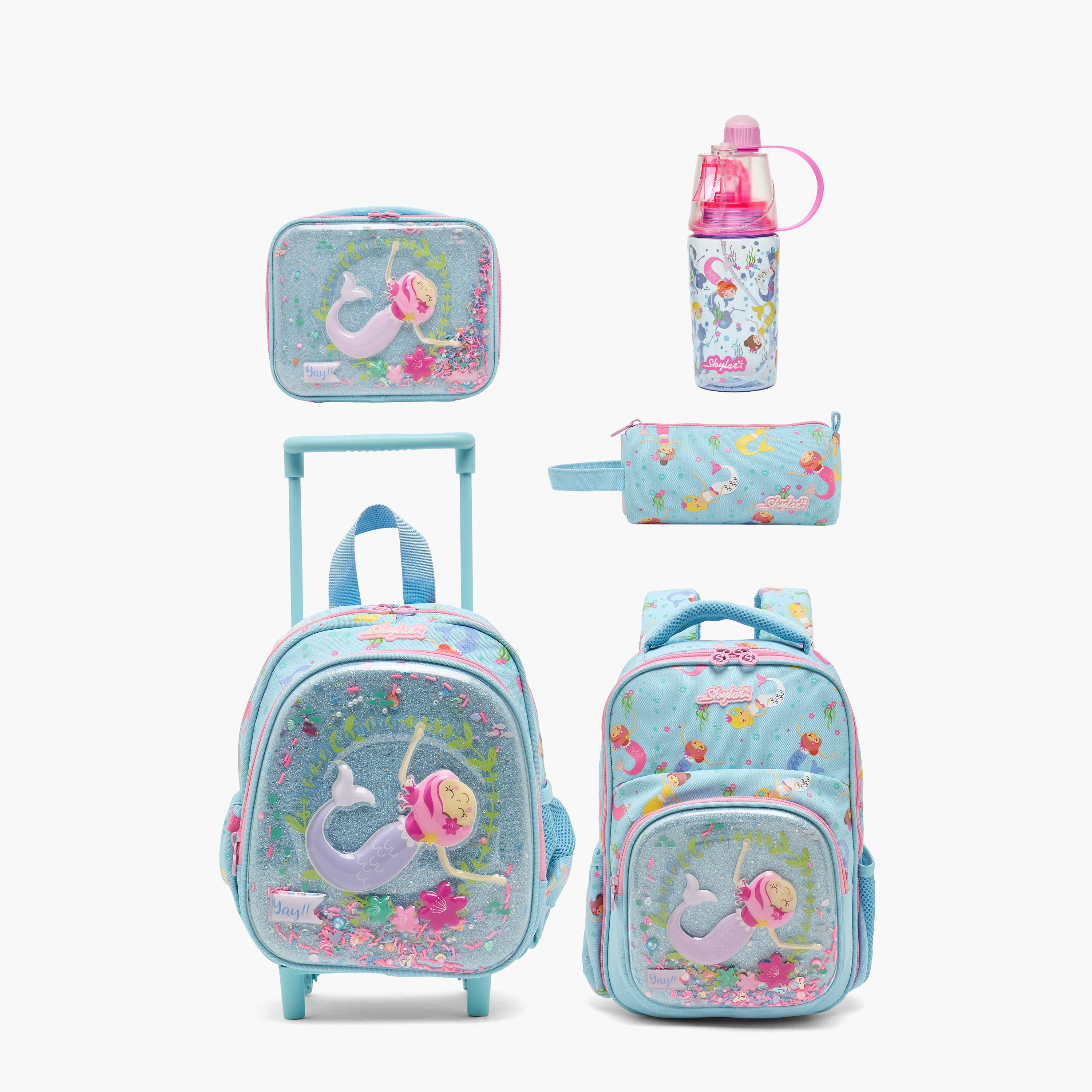 Skylar Mermaid Print Lunch Bag for Girls 2-5 Years with Insulation Design-school-lunchessentials-lunchbags-image-8
