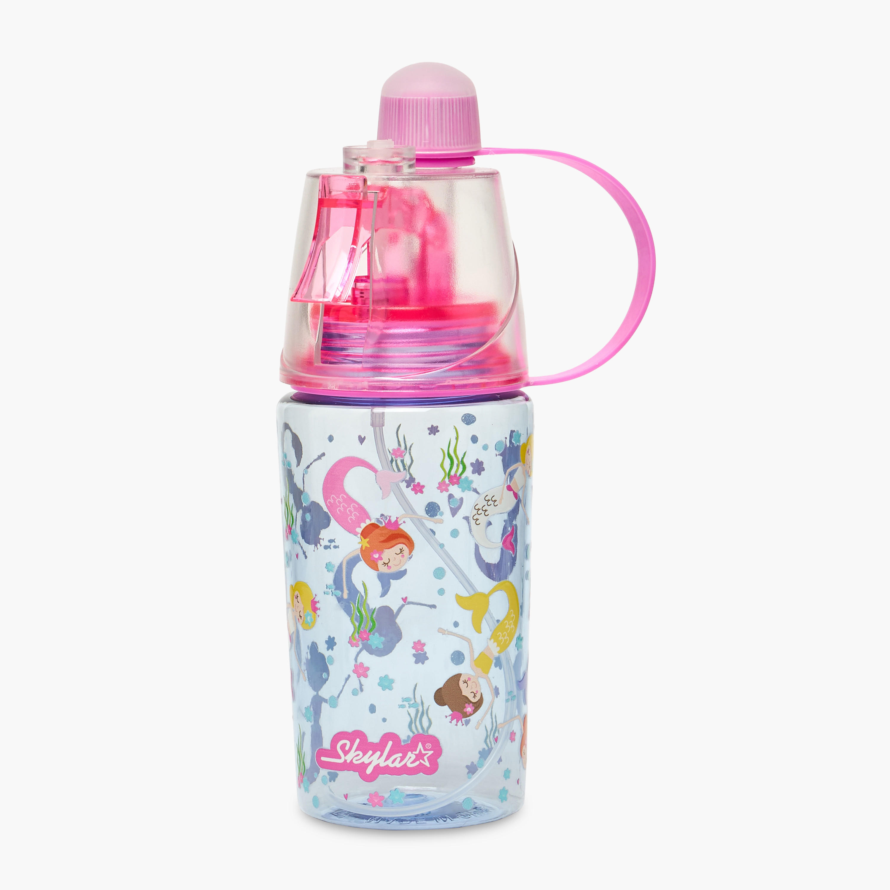 قارورة مياه تريتان بطبعة حورية البحر بفوهة شرب وفوهة رش من سكايلر-school-waterbottles-image-1