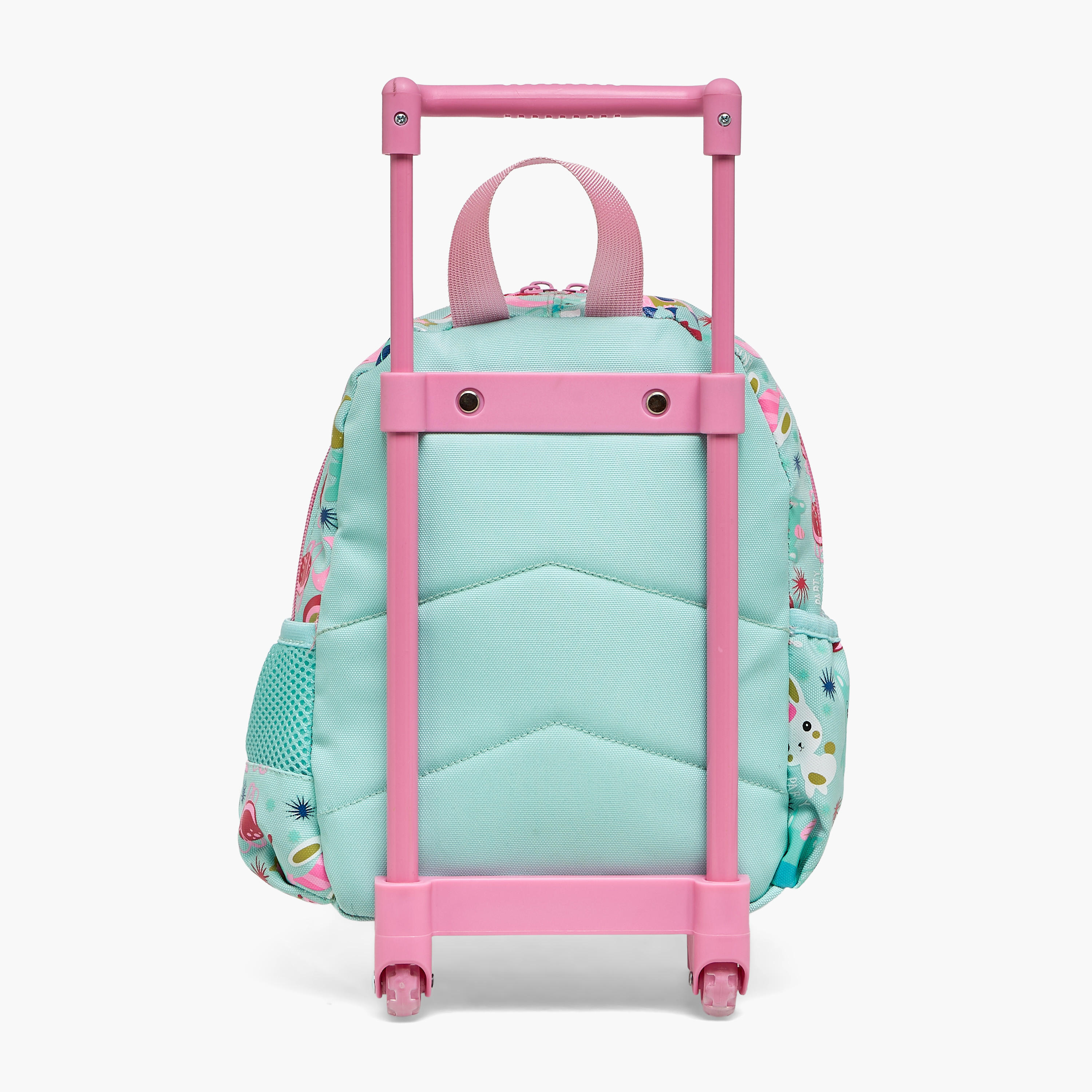 Skylar Cat Applique Trolley Bag for Girls 2-5 Years with Retractable Handle - 11 inches-school-bagsandbackpacks-trolleybags-image-7