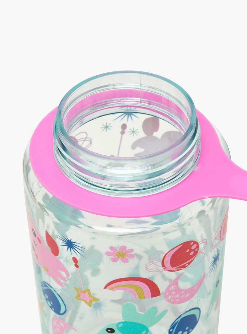 Skylar Unicorn Print Tritan Water Bottle with Spout and Spray Nozzle-school-waterbottles-image-5