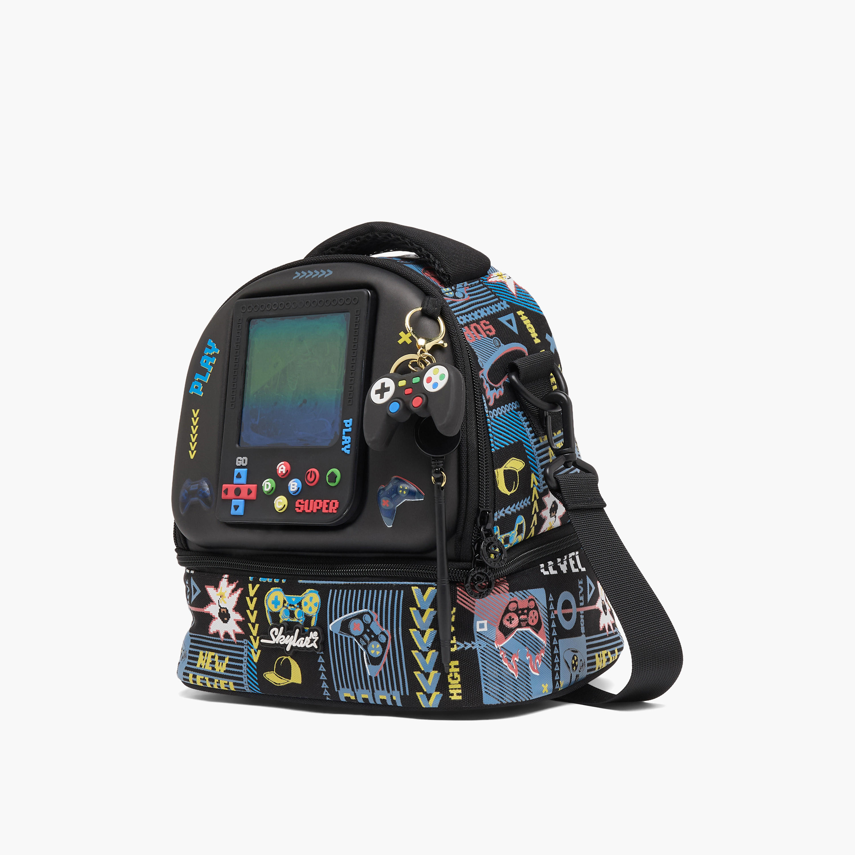 شنطة غداء بتصميم عازل وطبعات ألعاب للأولاد بعمر 5-8 سنوات من سكايلار-school-lunchessentials-lunchbags-image-14