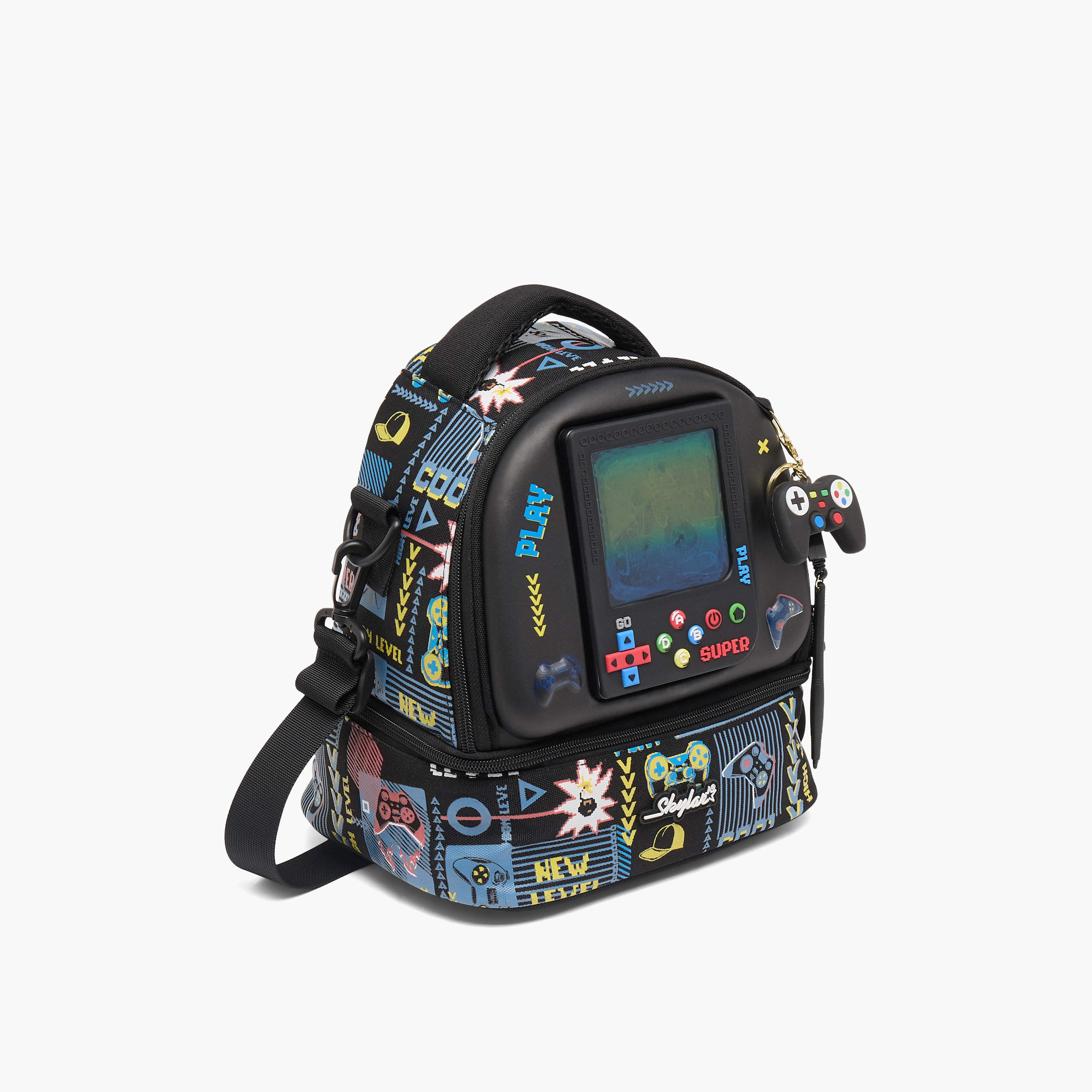 شنطة غداء بتصميم عازل وطبعات ألعاب للأولاد بعمر 5-8 سنوات من سكايلار-school-lunchessentials-lunchbags-image-2
