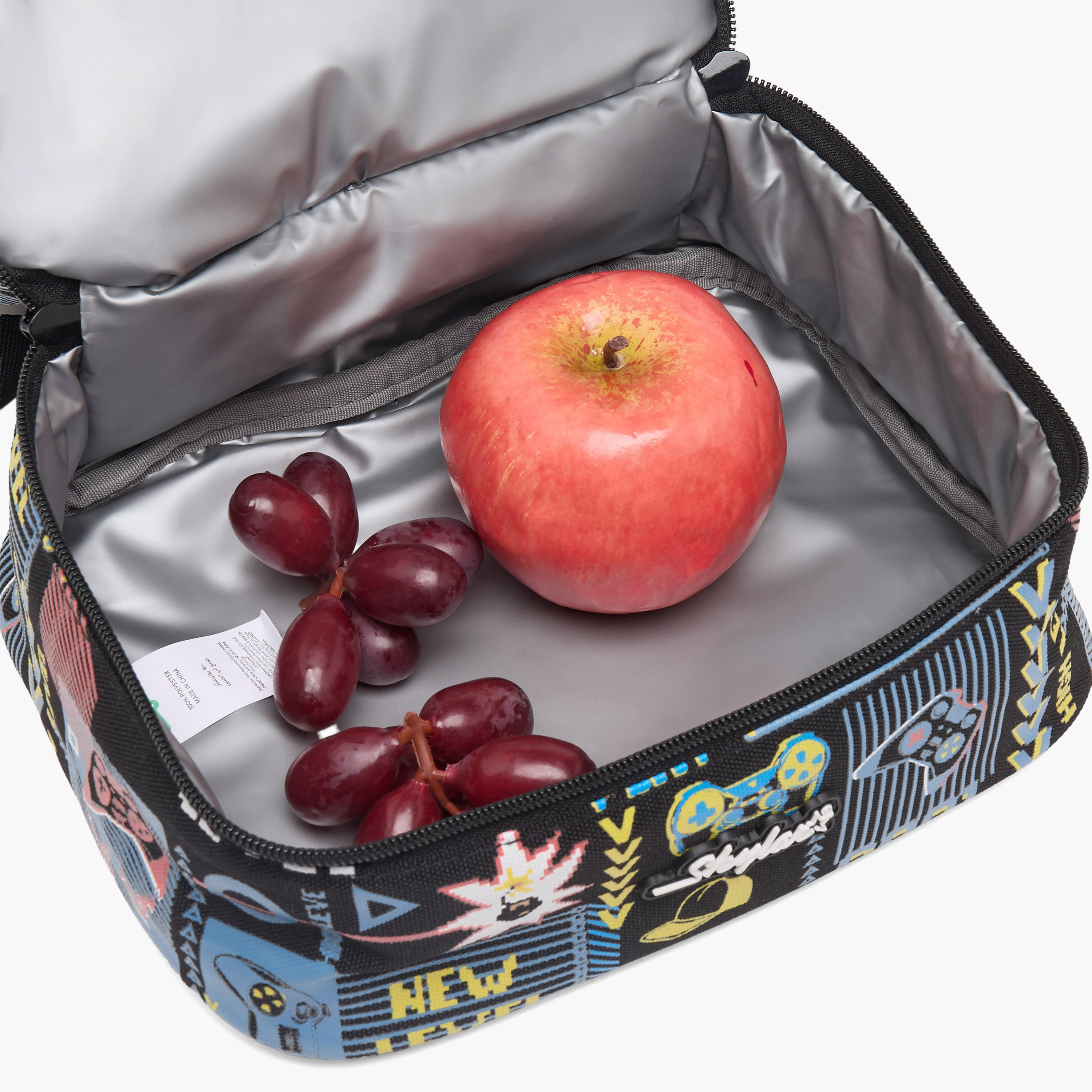 شنطة غداء بتصميم عازل وطبعات ألعاب للأولاد بعمر 5-8 سنوات من سكايلار-school-lunchessentials-lunchbags-image-6