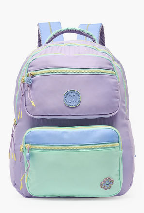 شنطة مدرسية بقوالب ملونة وحمالات كتف مبطنة للبنات 8-13 سنوات من مارشميلو - 17 بوصة-school-bagsandbackpacks-image-1