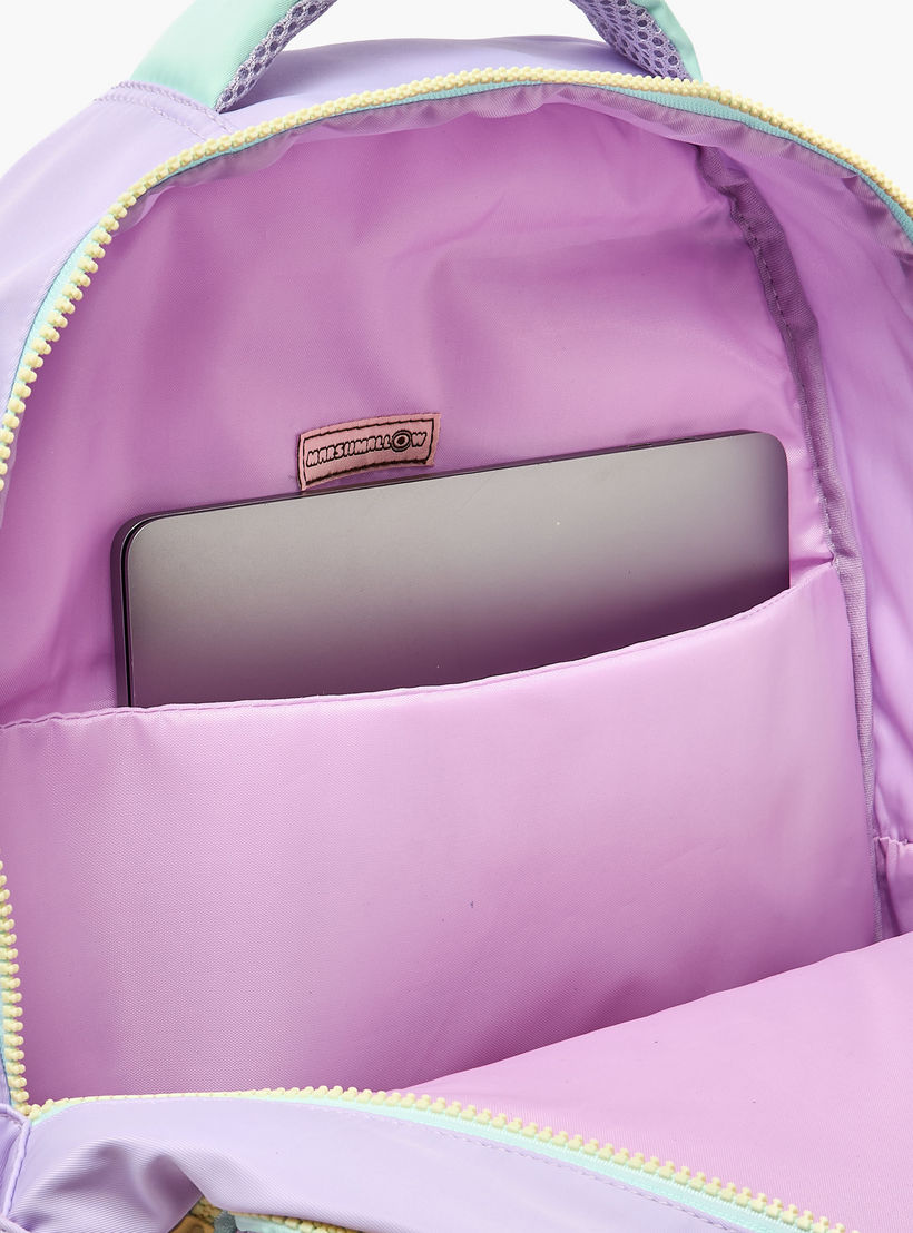 شنطة مدرسية بقوالب ملونة وحمالات كتف مبطنة للبنات 8-13 سنوات من مارشميلو - 17 بوصة-school-bagsandbackpacks-backpacks-image-6