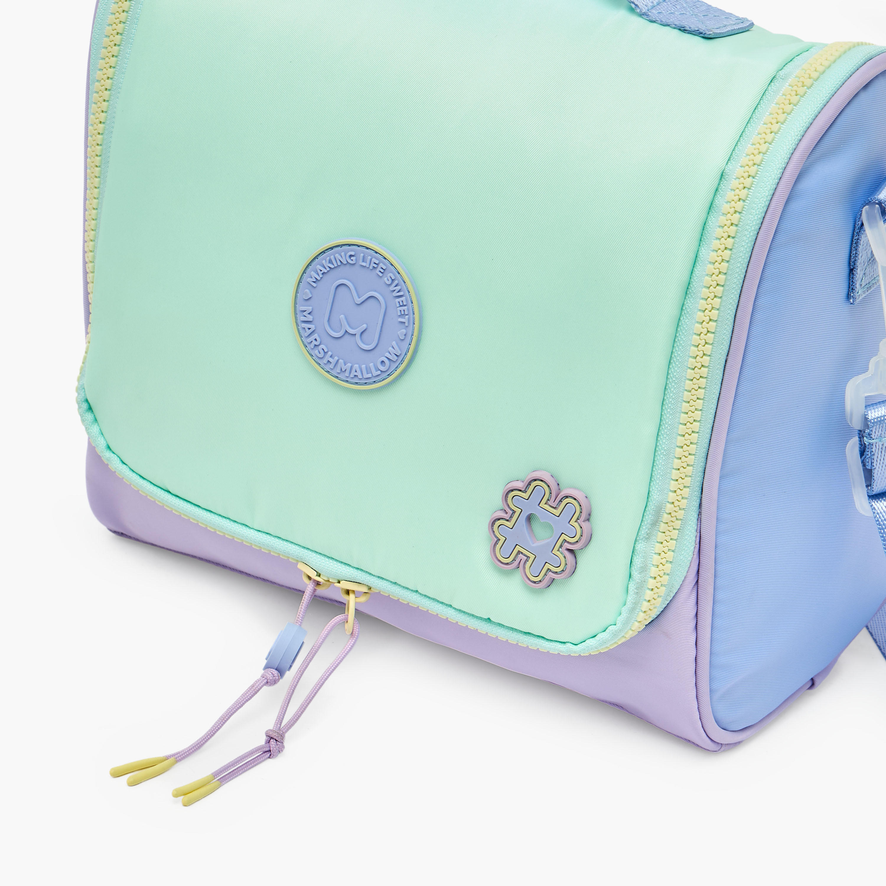 MARSHMALLOW Colourblock Lunch Bag for Girls 8-13 Years with Detachable Strap-school-lunchessentials-lunchbags-image-3