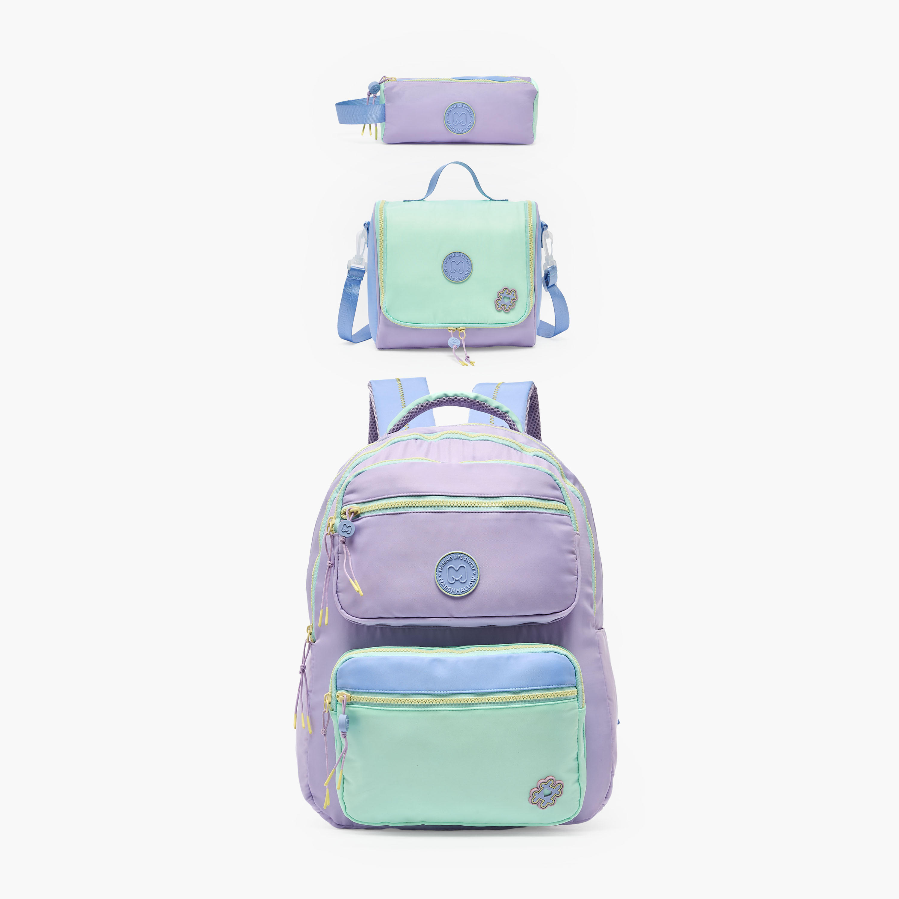 MARSHMALLOW Colourblock Lunch Bag for Girls 8-13 Years with Detachable Strap-school-lunchessentials-lunchbags-image-8