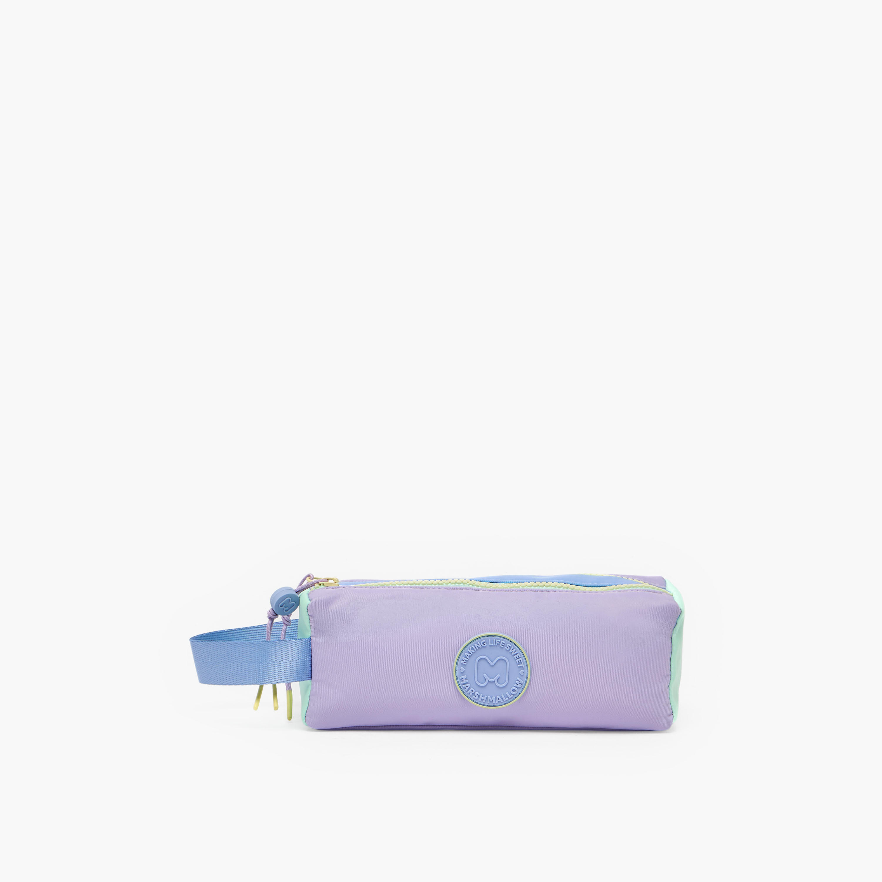 مقلمة سادة بقسمين من مارشميلو-school-stationery-pencilcases-image-1