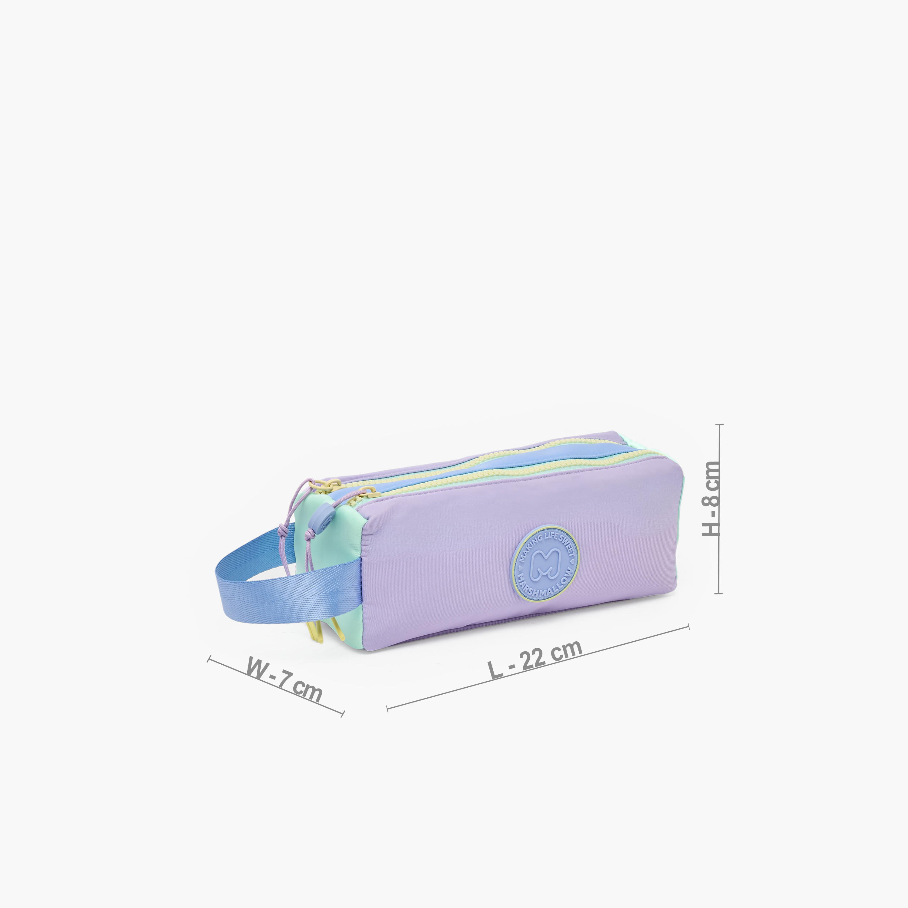 مقلمة سادة بقسمين من مارشميلو-school-stationery-pencilcases-image-3