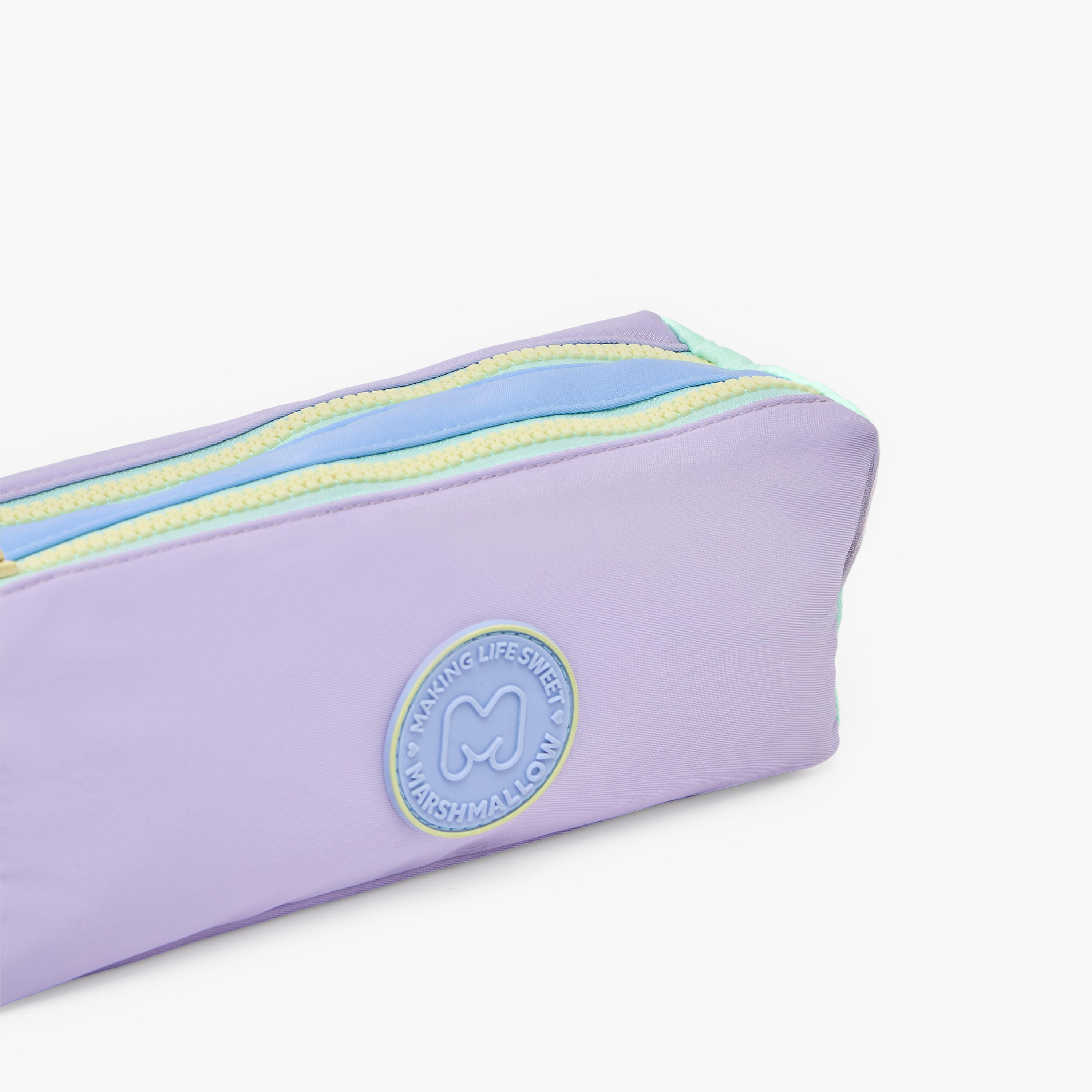 مقلمة سادة بقسمين من مارشميلو-school-stationery-pencilcases-image-6