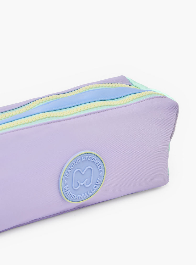 مقلمة سادة بقسمين من مارشميلو-school-stationery-pencilcases-image-6