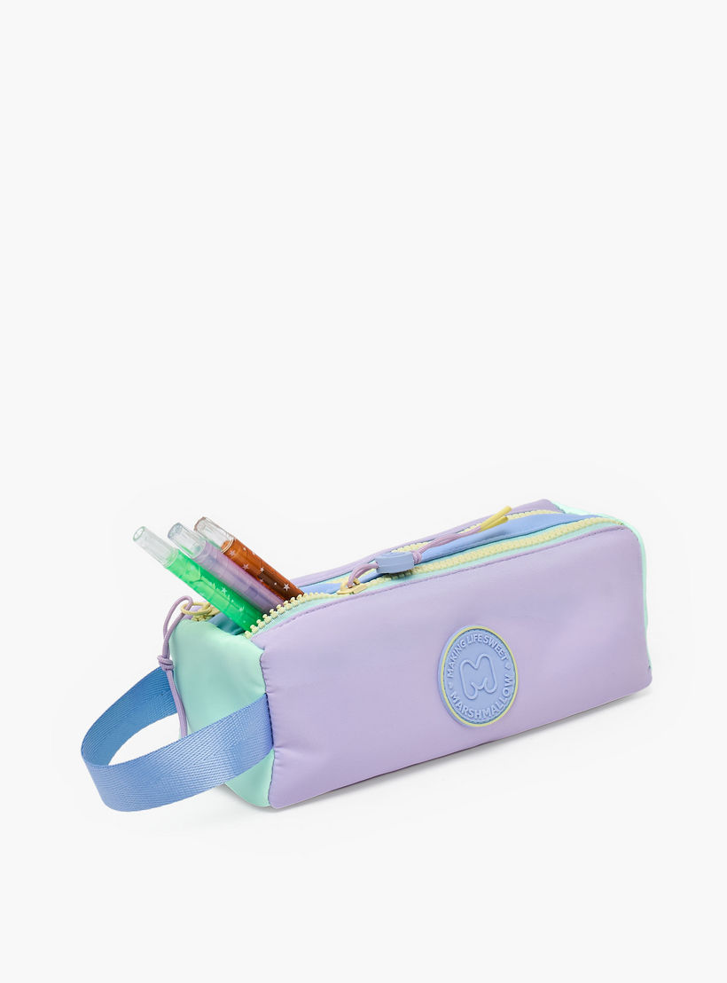 مقلمة سادة بقسمين من مارشميلو-school-stationery-pencilcases-image-7
